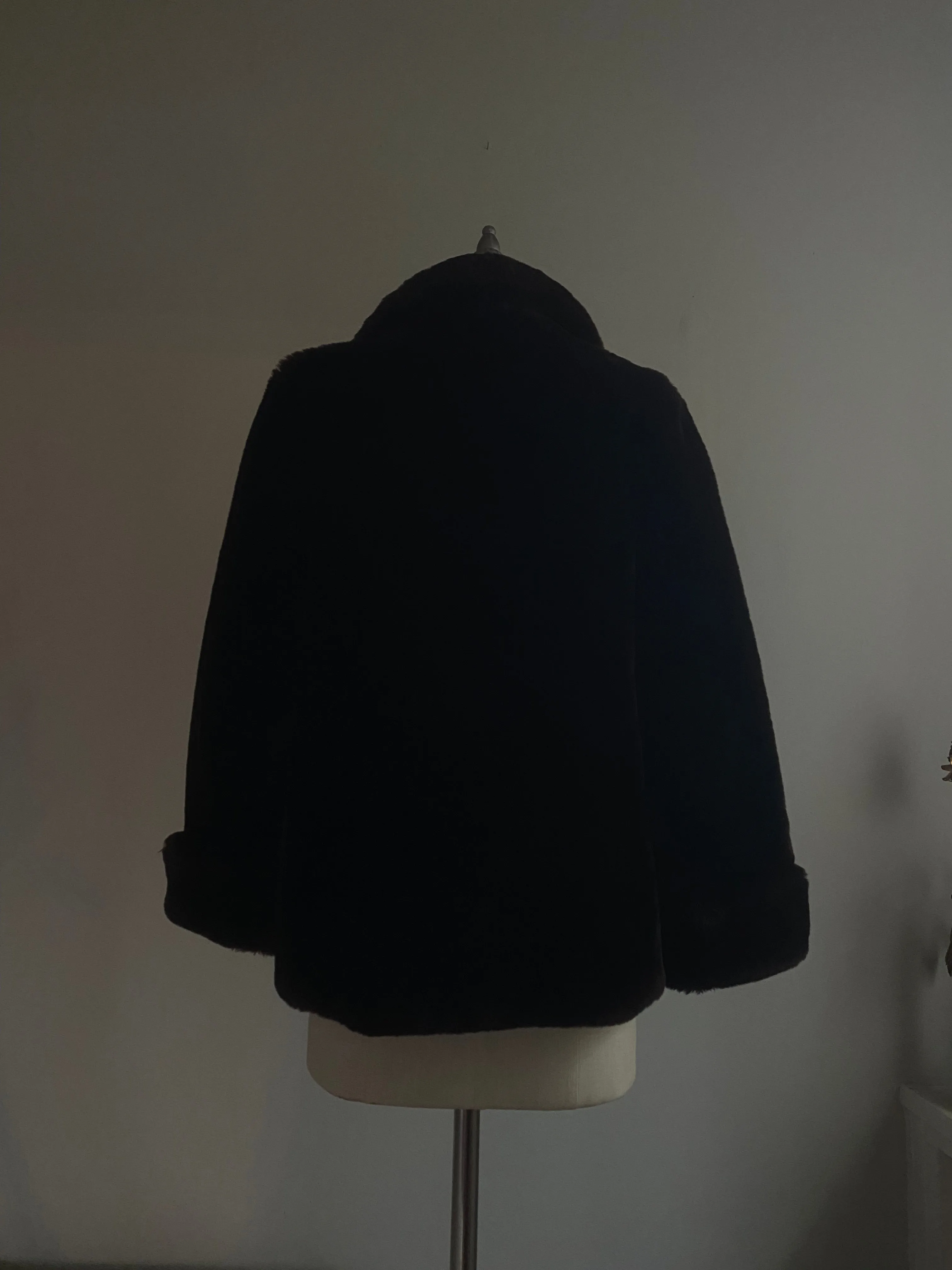 1940's Mahogany Mouton Fur "Chubby" Jacket / SM