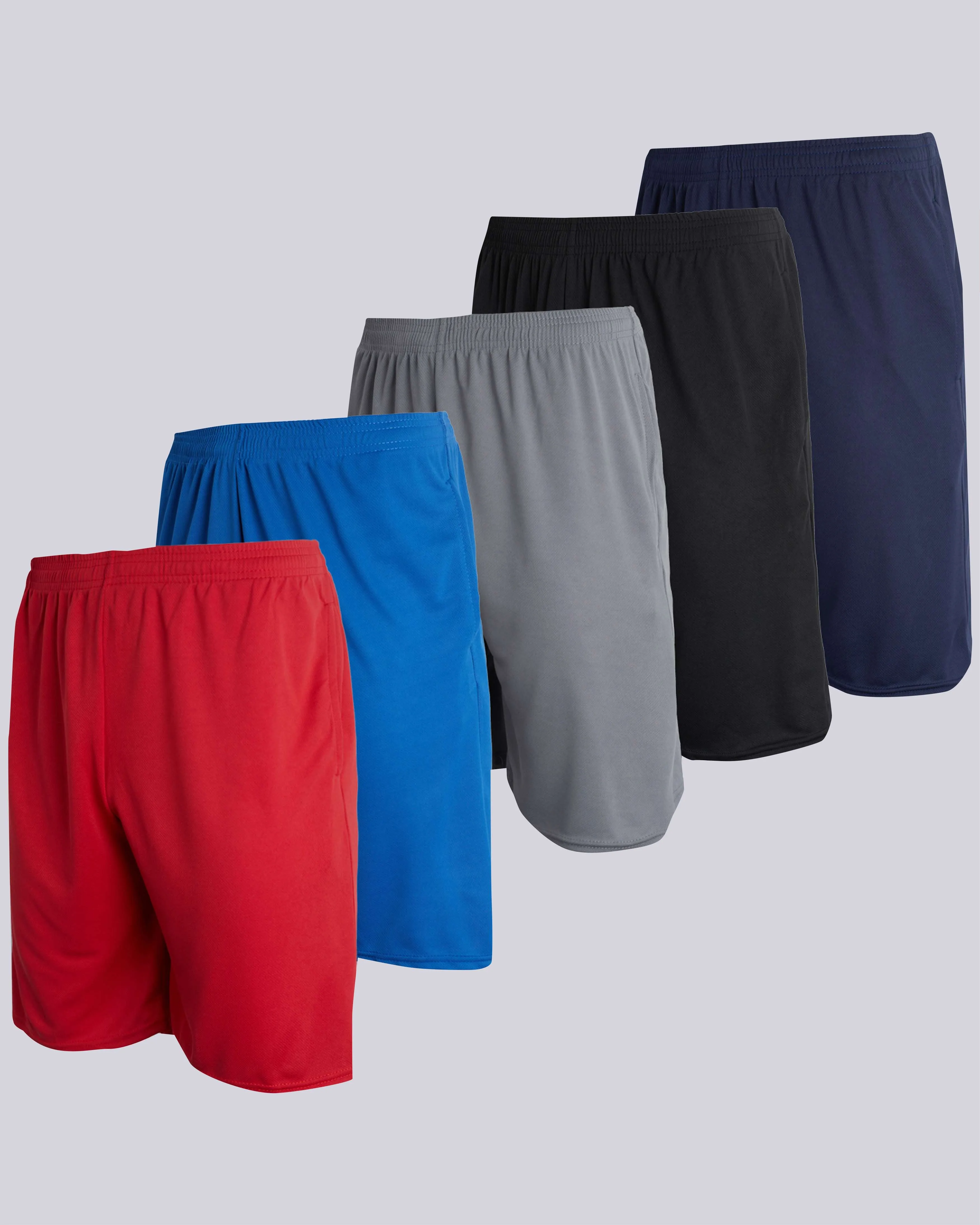 3 Pack: Men's Mesh Athletic Gym Shorts