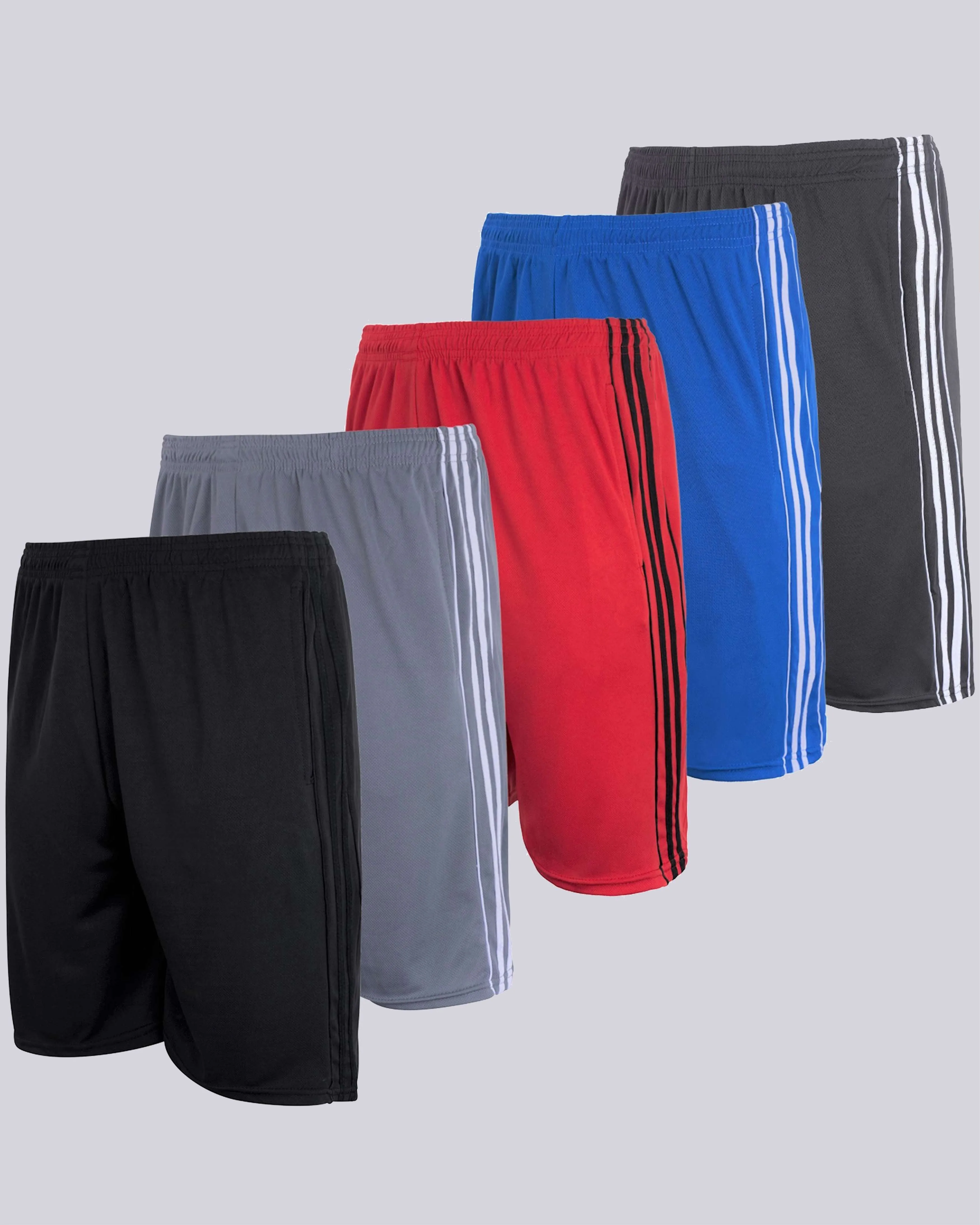 3 Pack: Men's Mesh Athletic Gym Shorts