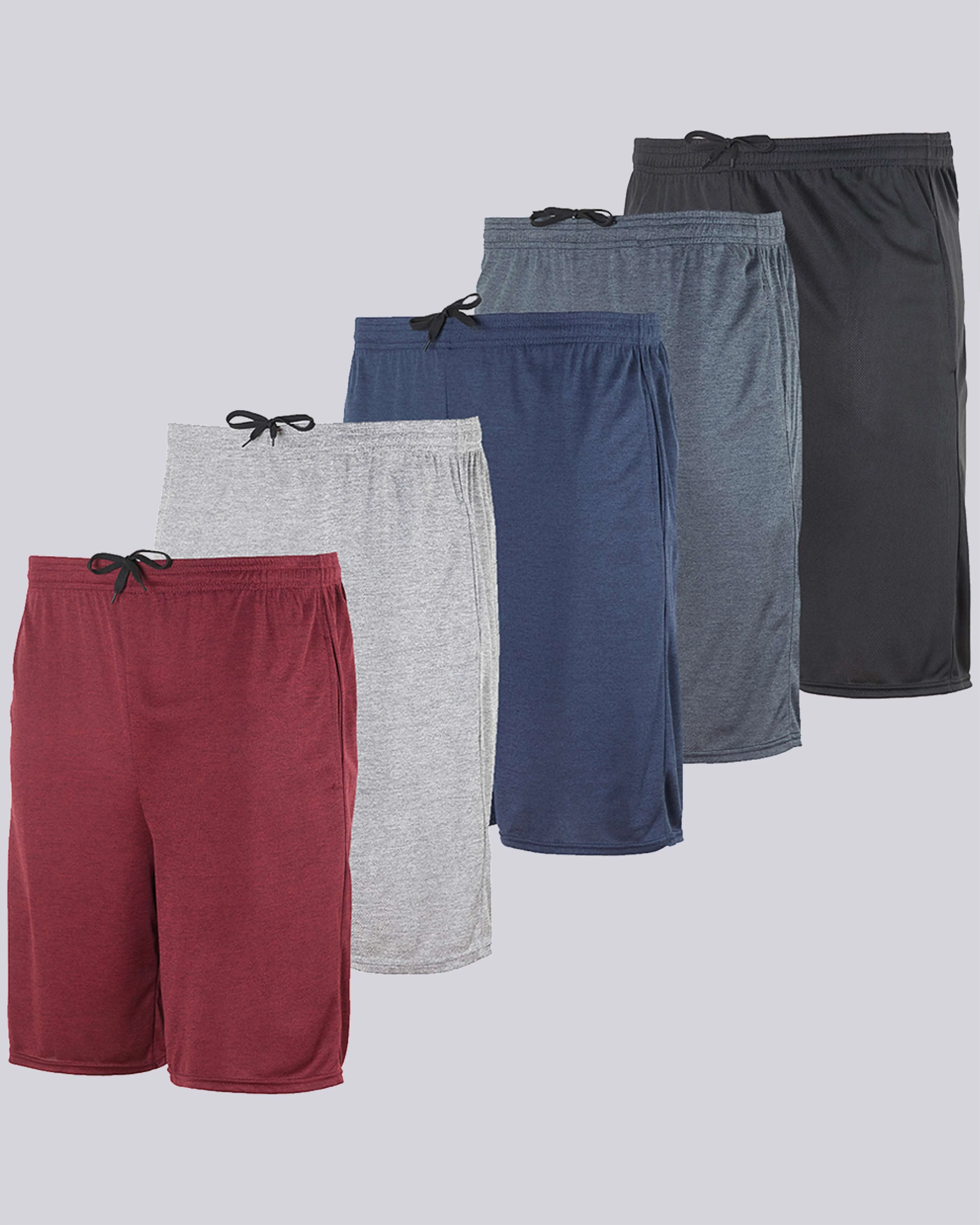 3 Pack: Men's Mesh Athletic Gym Shorts