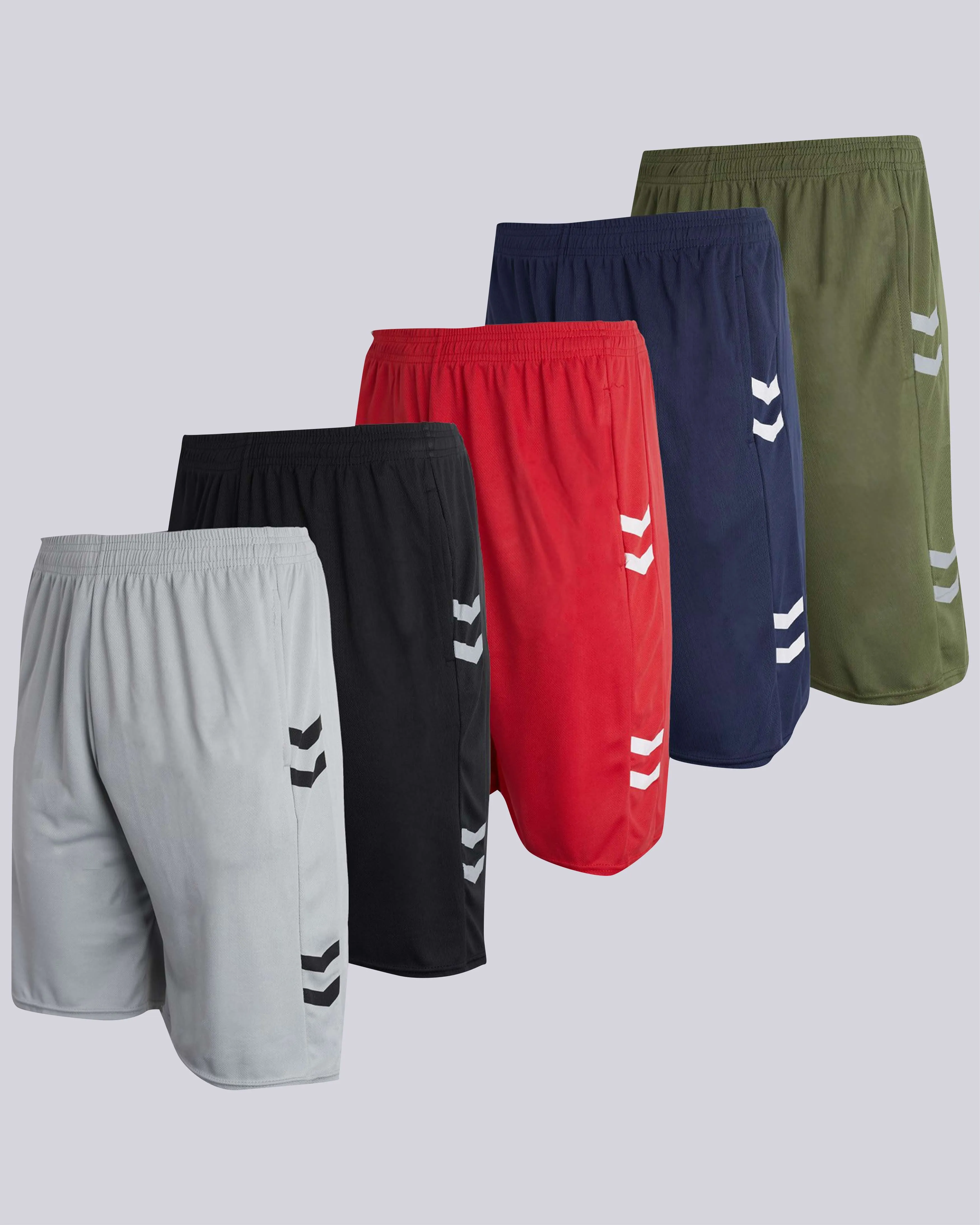 3 Pack: Men's Mesh Athletic Gym Shorts