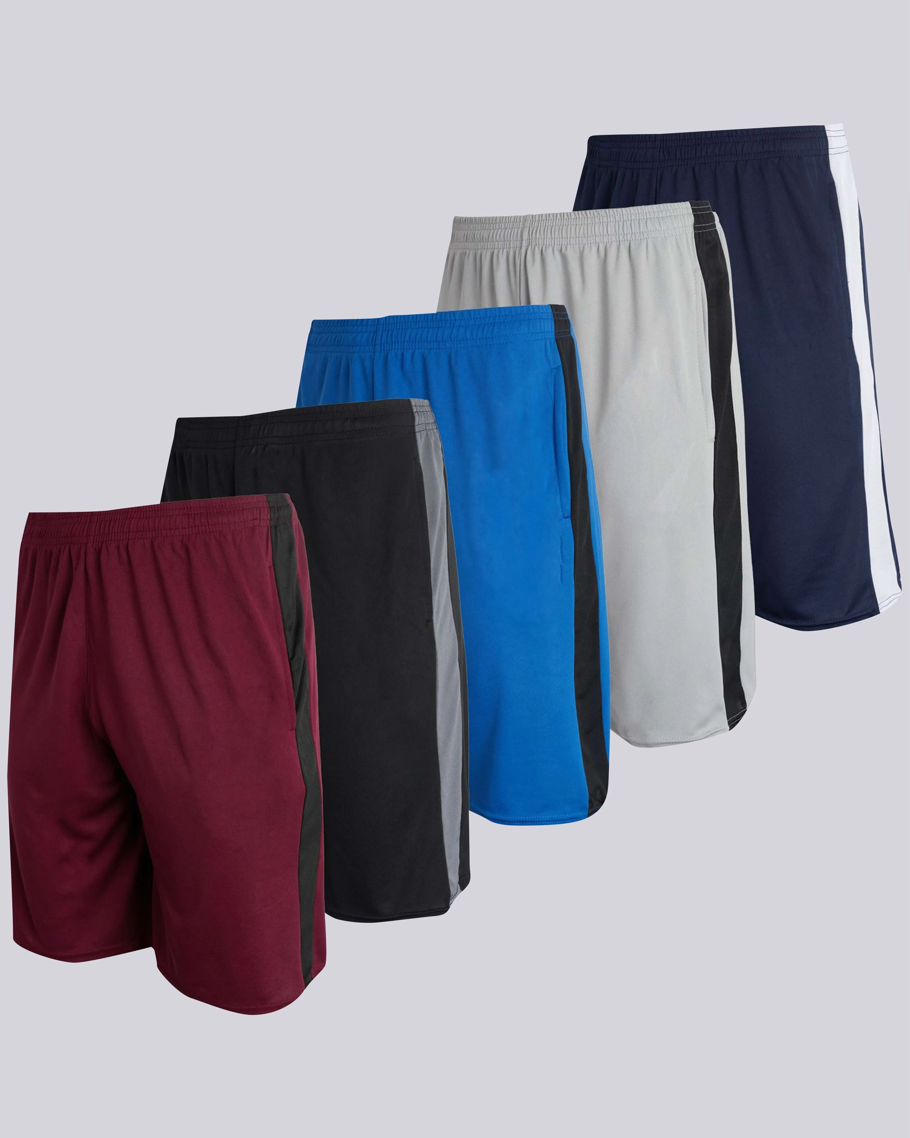3 Pack: Men's Mesh Athletic Gym Shorts