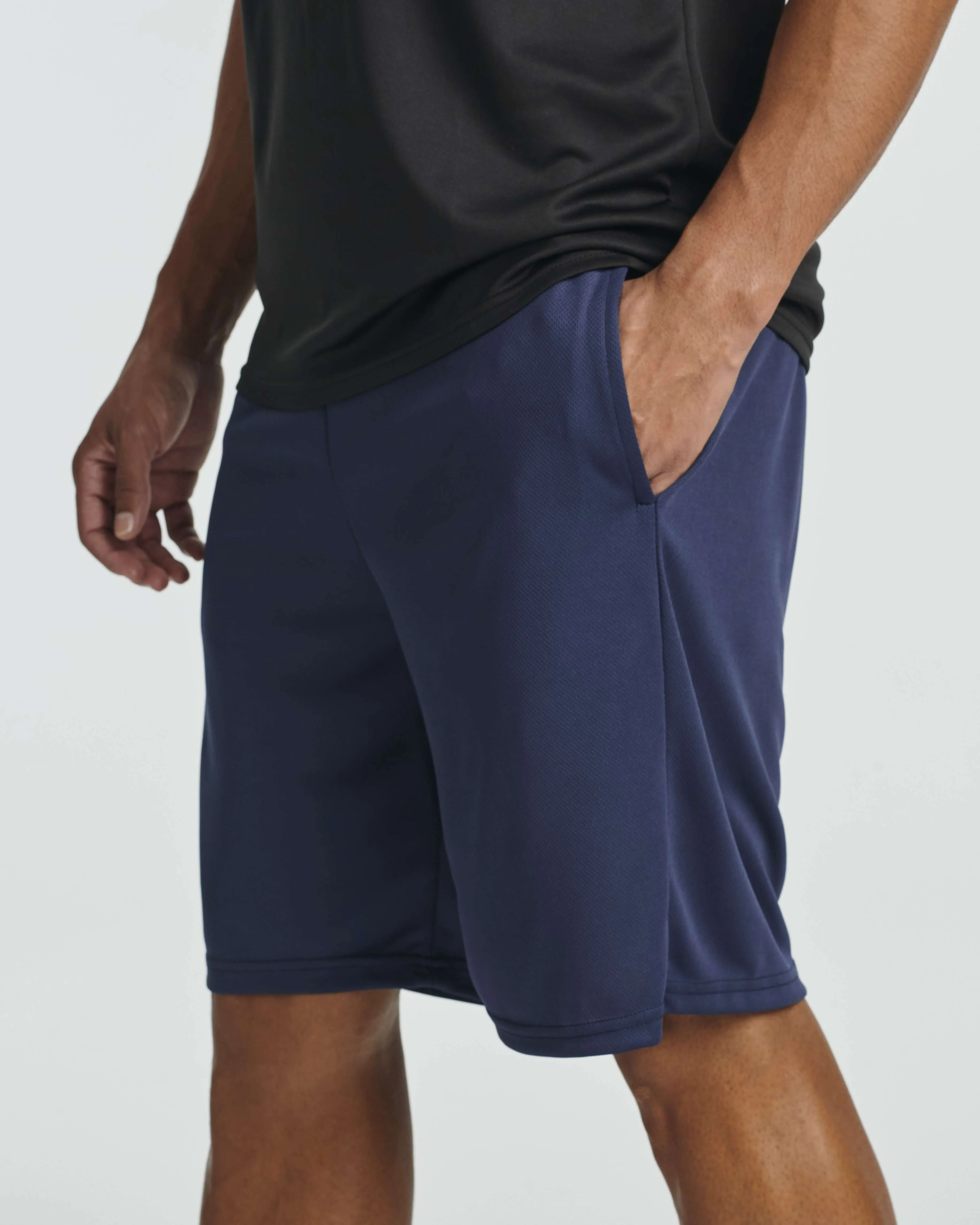 3 Pack: Men's Mesh Athletic Gym Shorts