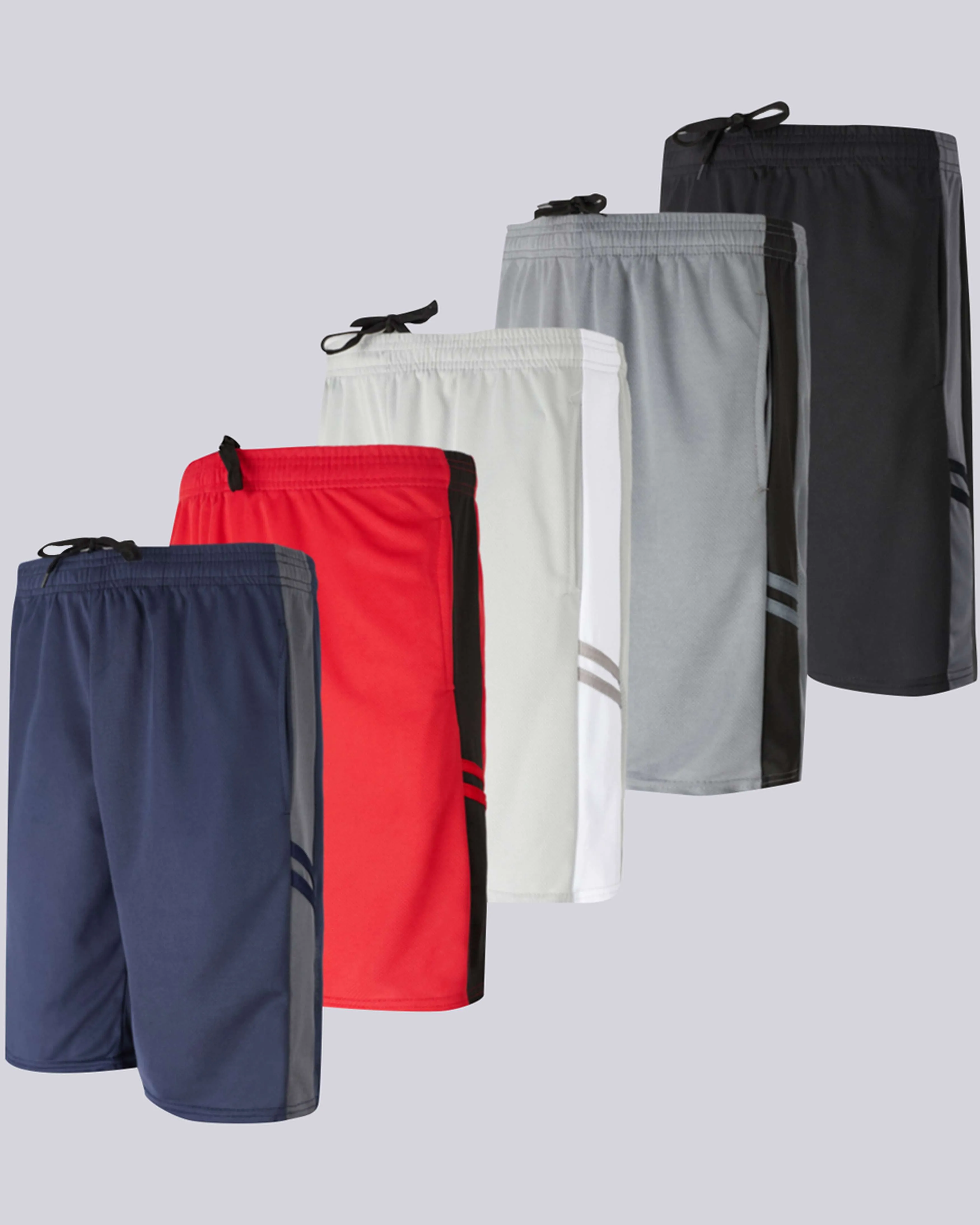 3 Pack: Men's Mesh Athletic Gym Shorts
