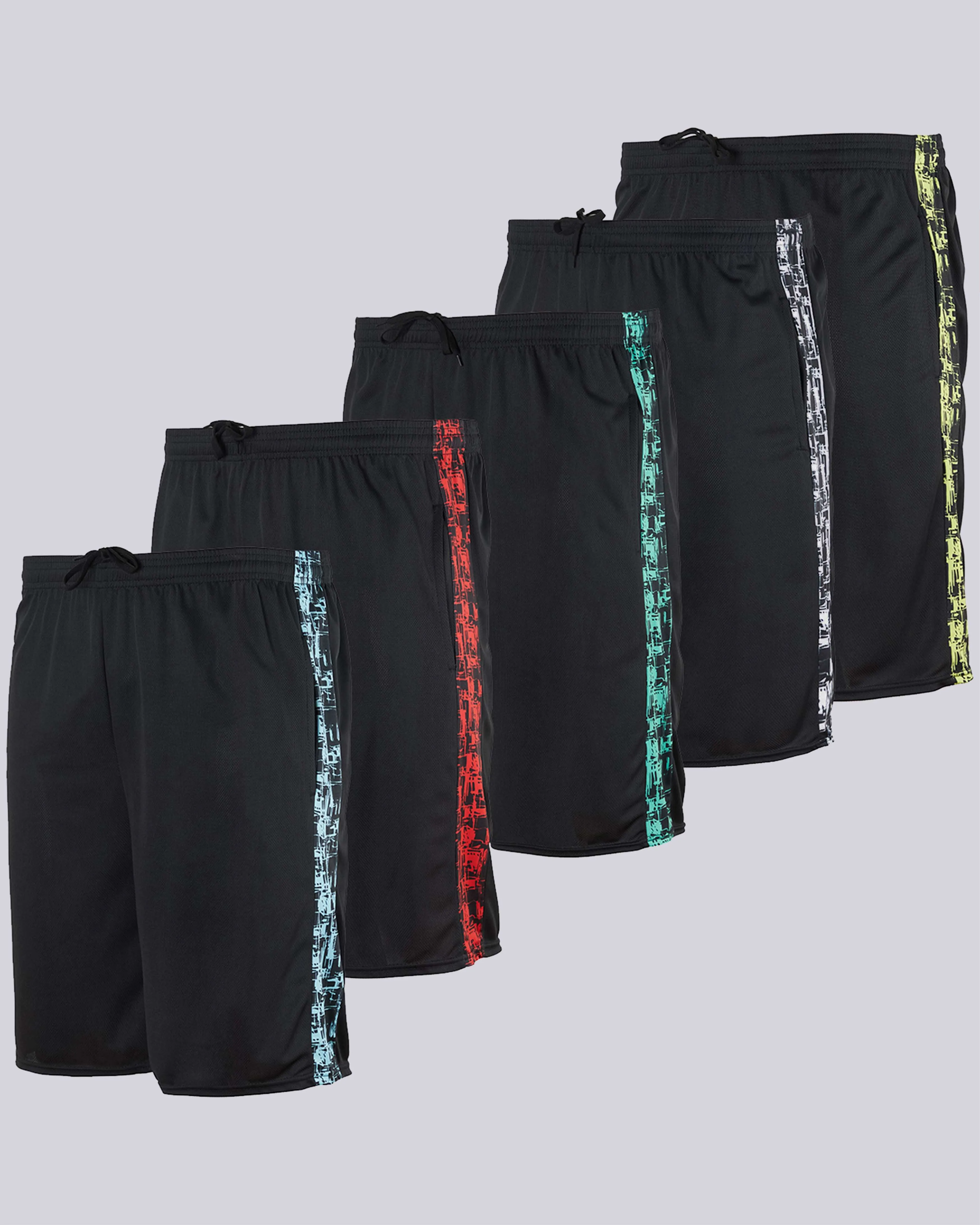3 Pack: Men's Mesh Athletic Gym Shorts