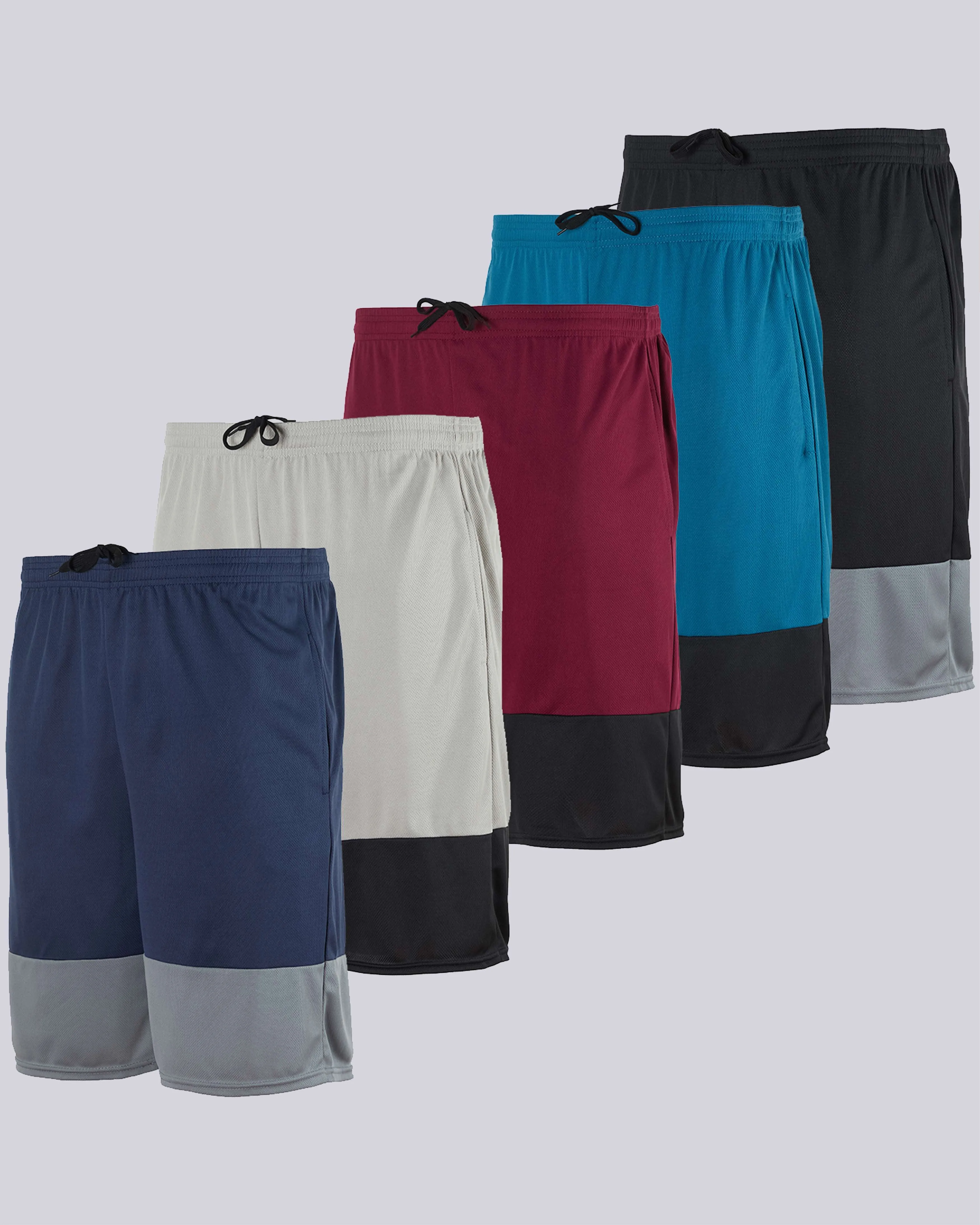 3 Pack: Men's Mesh Athletic Gym Shorts