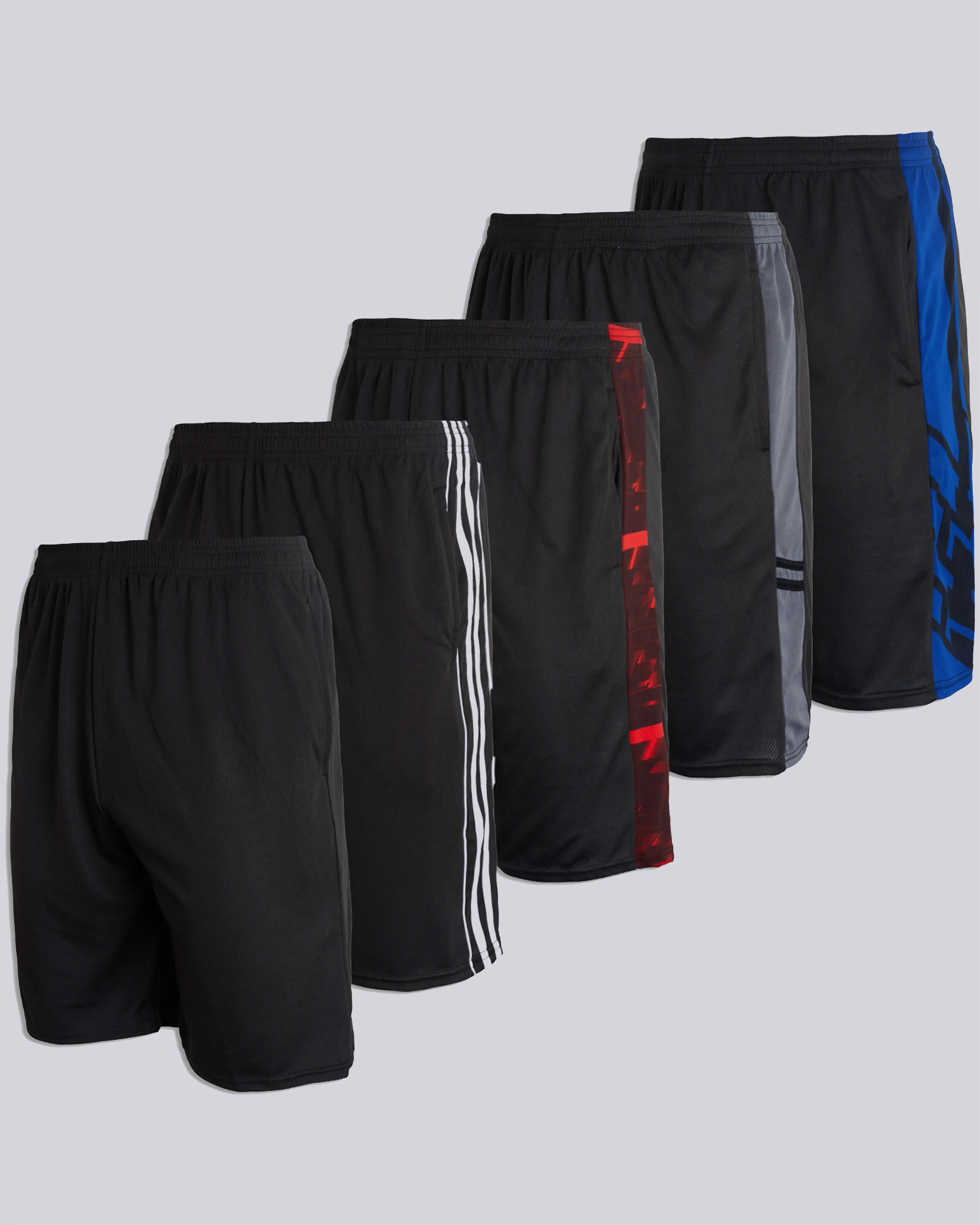3 Pack: Men's Mesh Athletic Gym Shorts