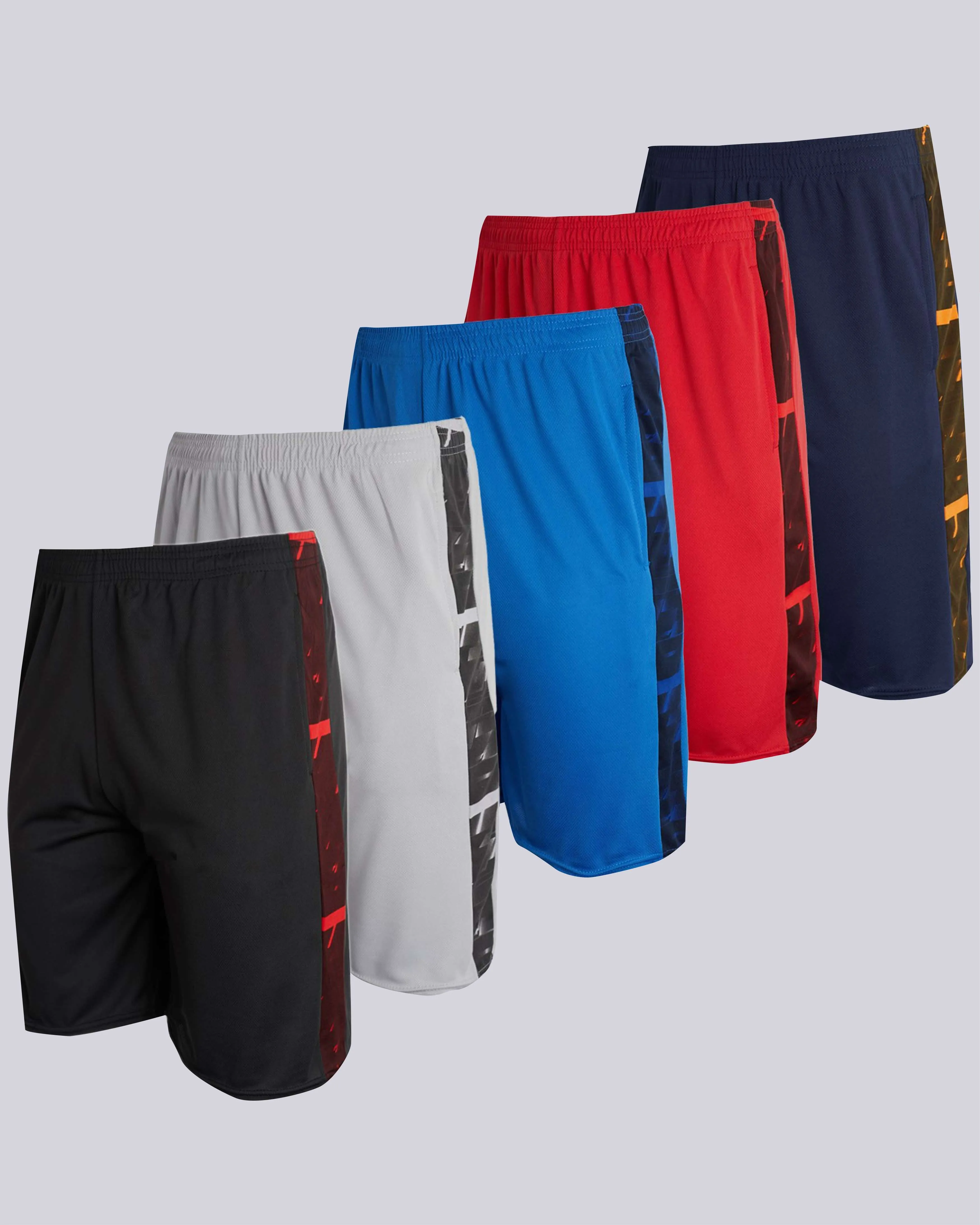 3 Pack: Men's Mesh Athletic Gym Shorts