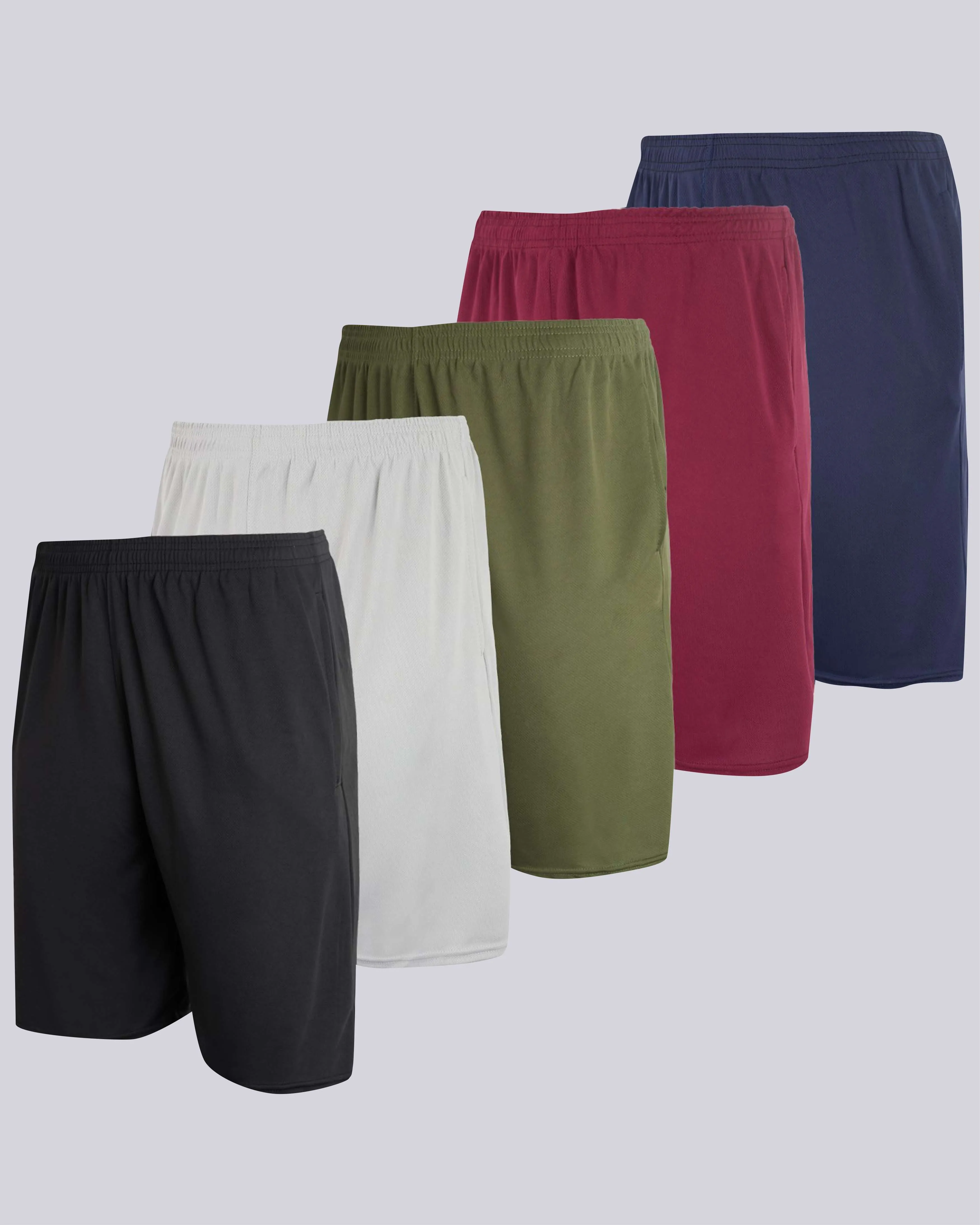 3 Pack: Men's Mesh Athletic Gym Shorts