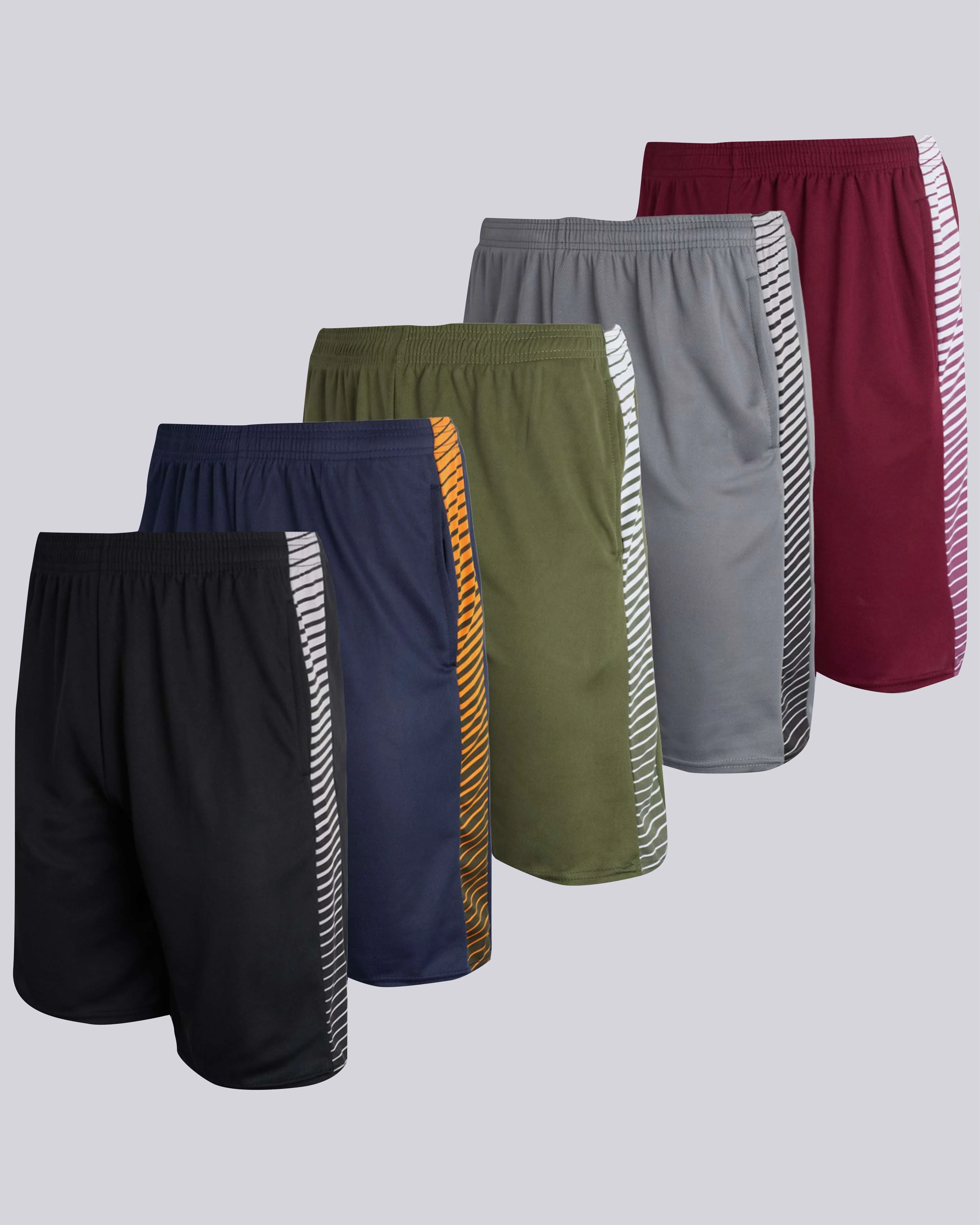 3 Pack: Men's Mesh Athletic Gym Shorts