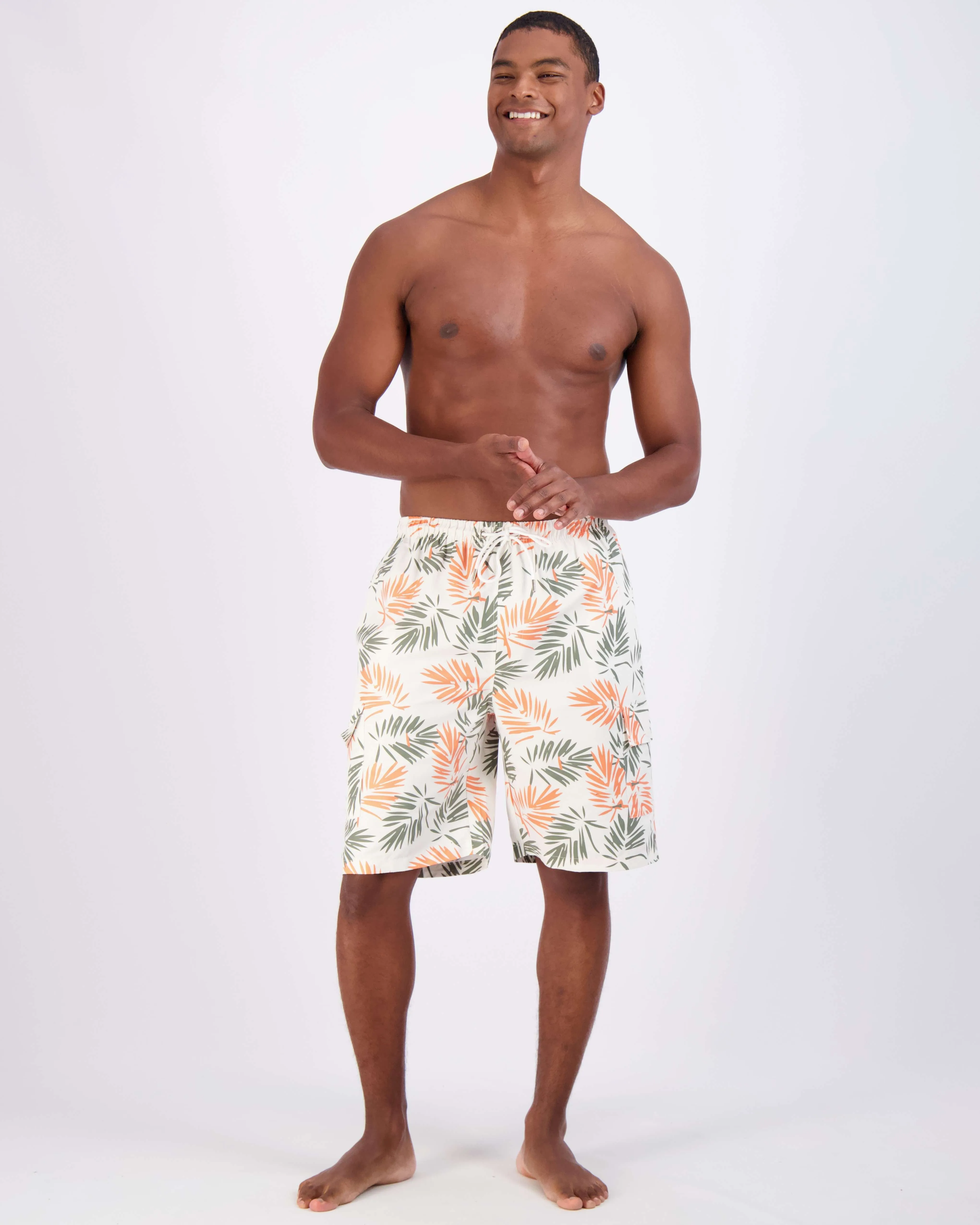 3 Pack: Men's Swim Trunks with Cargo Pockets (Available In Big & Tall)