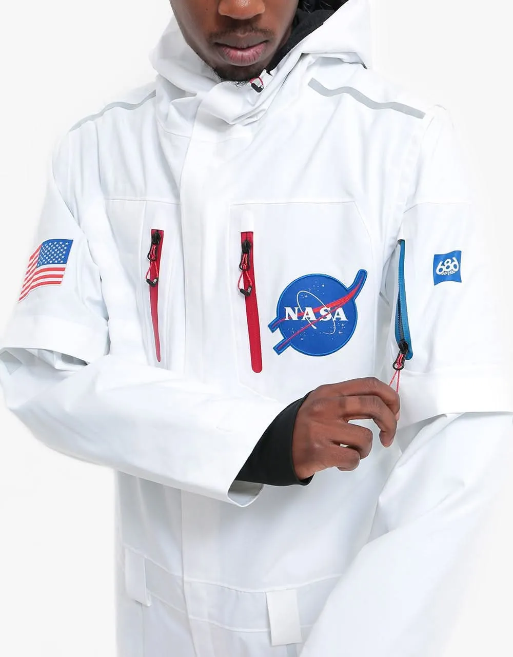 686 x NASA 2021 Snowboard Coverall - White