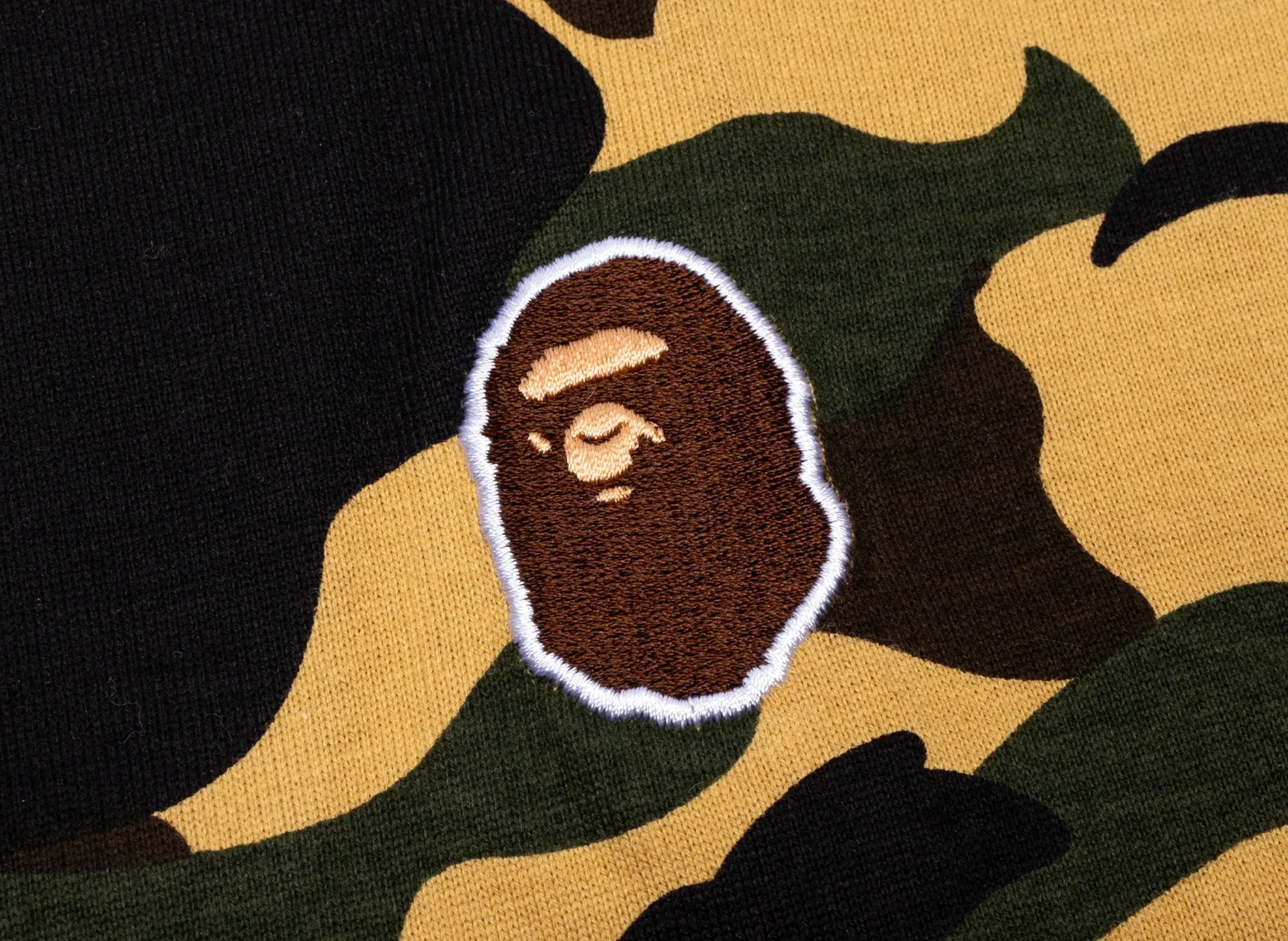 A Bathing Ape 1st Camo One Point Tee in Yellow