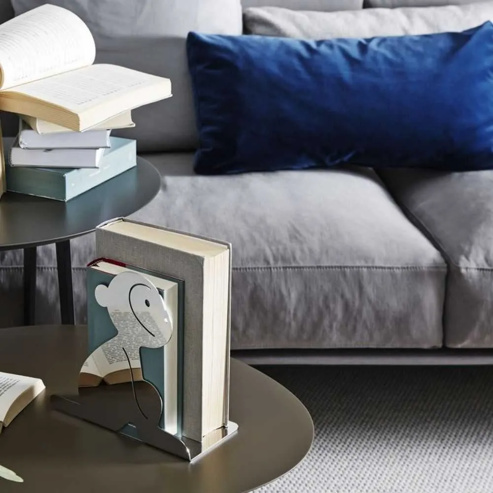 Alessi AMMI30 3 Lola steel bookstand in the shape of a monkey