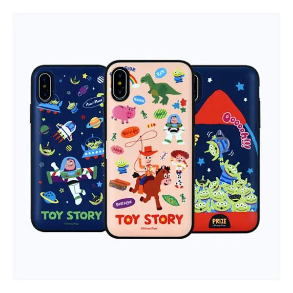 Alien Toy Story Disney Mirror Card Slot Flippable Cover iphone Case