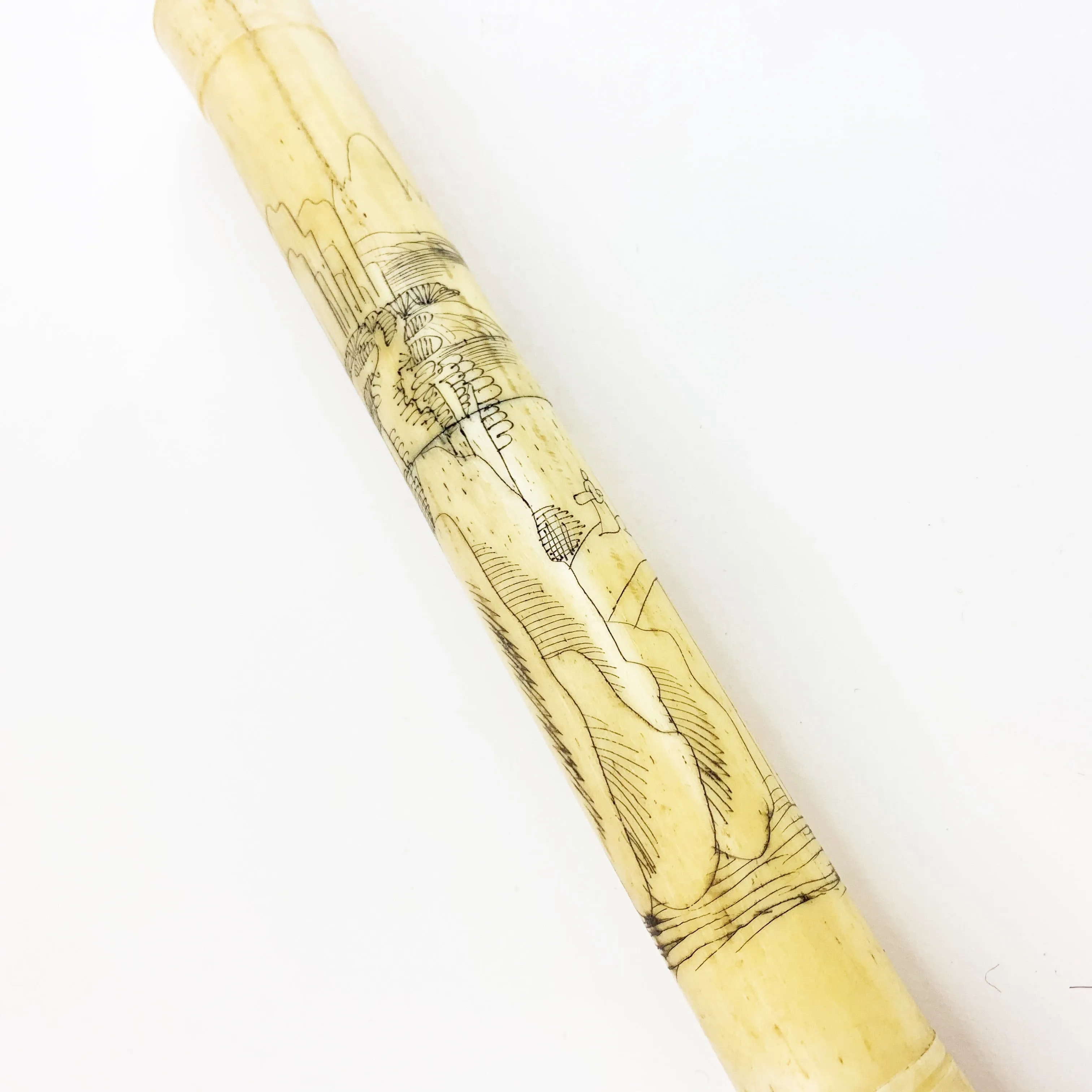 Antique Chinese Handle Calligraphy Brush