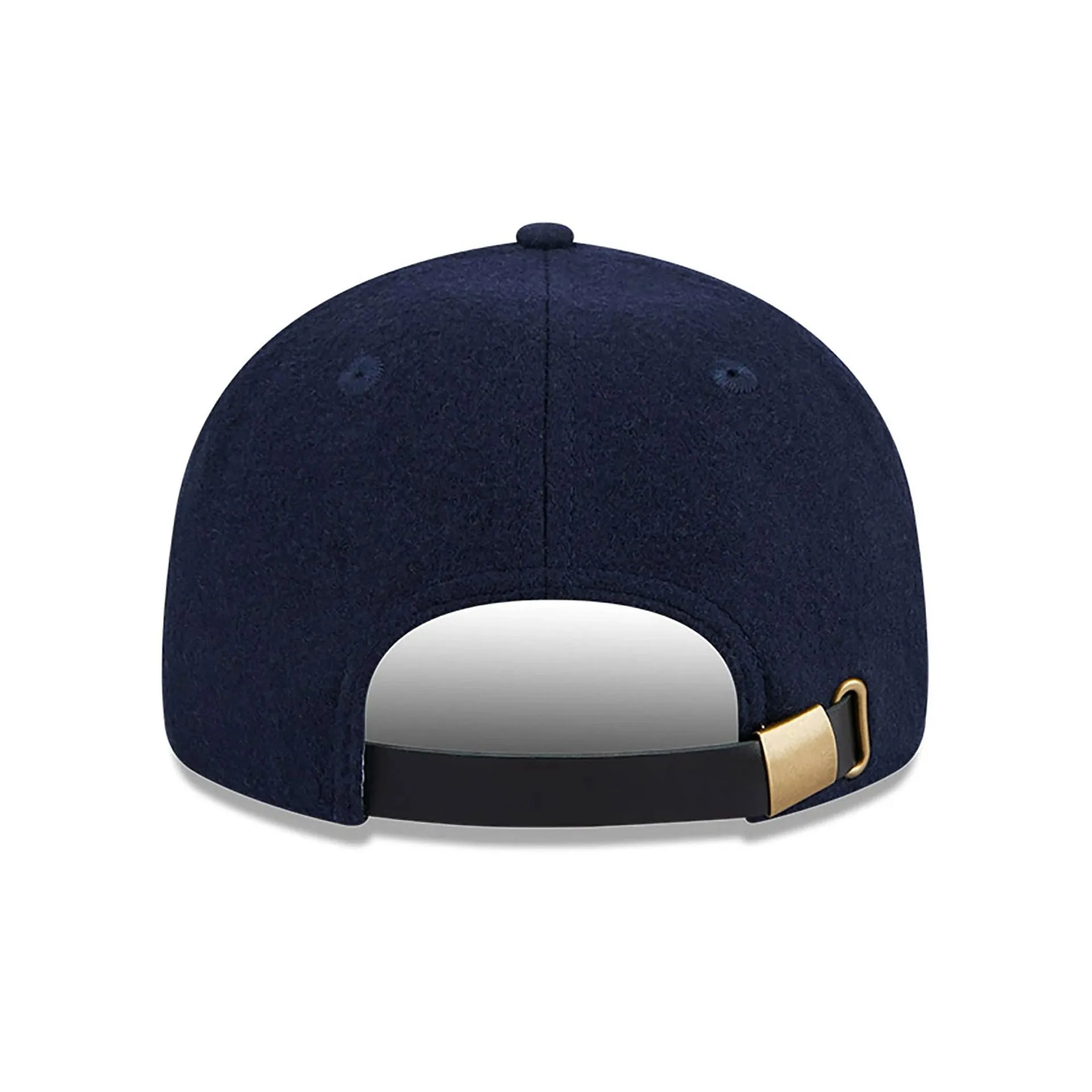 Atlanta Braves Melton Wool Navy Retro Crown 9FIFTY Strapback Cap