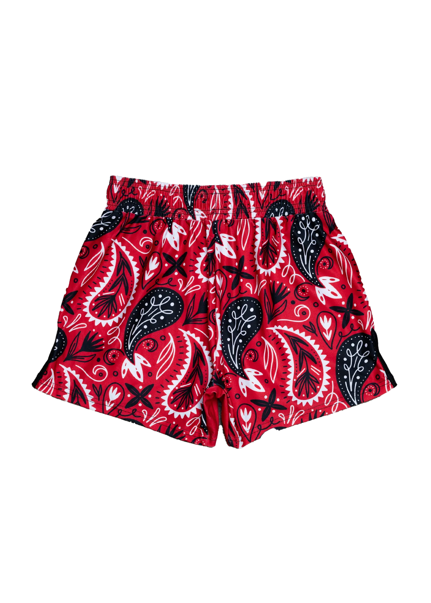 Bandana Fight Shorts (5"&7“ Inseam) - Red