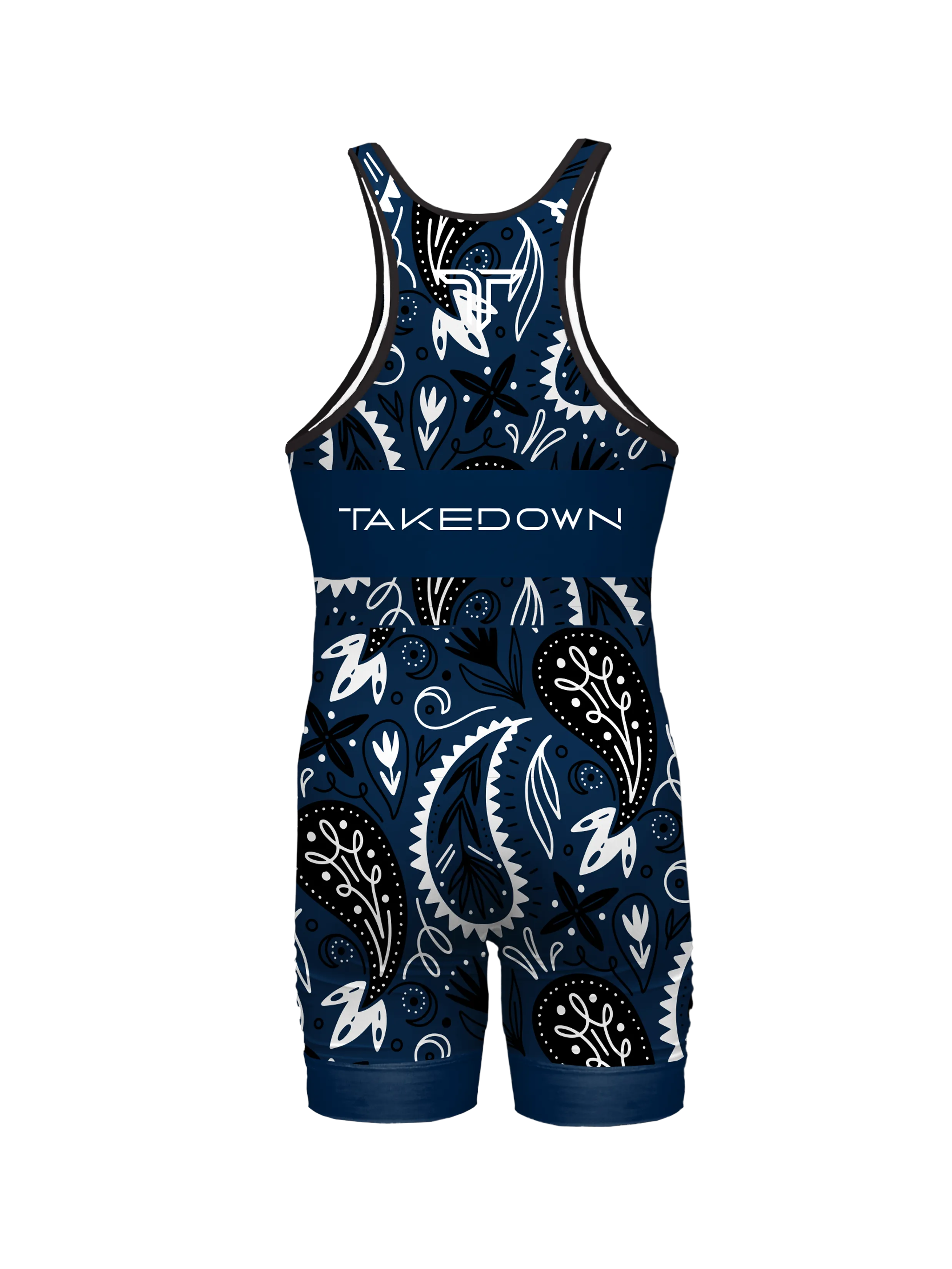 Bandana Wrestling Singlet - Blue