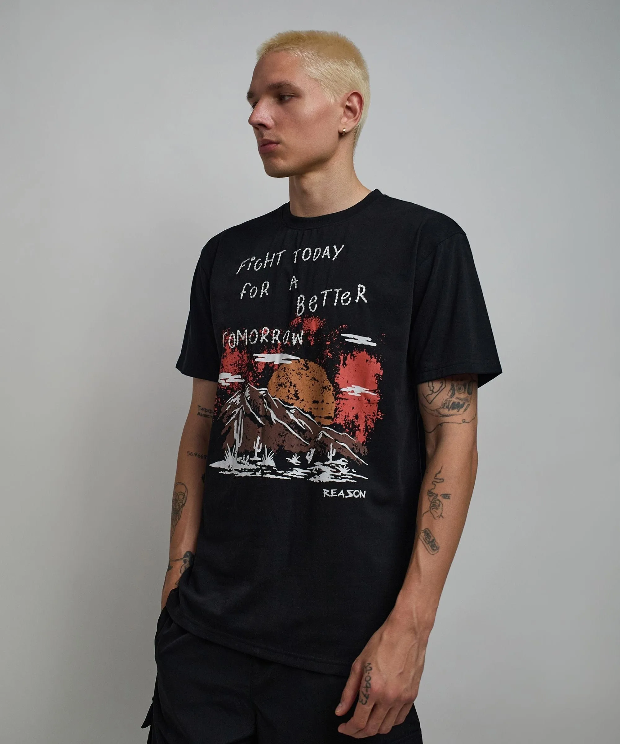 Better Tomorrow Embroidered Short Sleeve Tee - Black