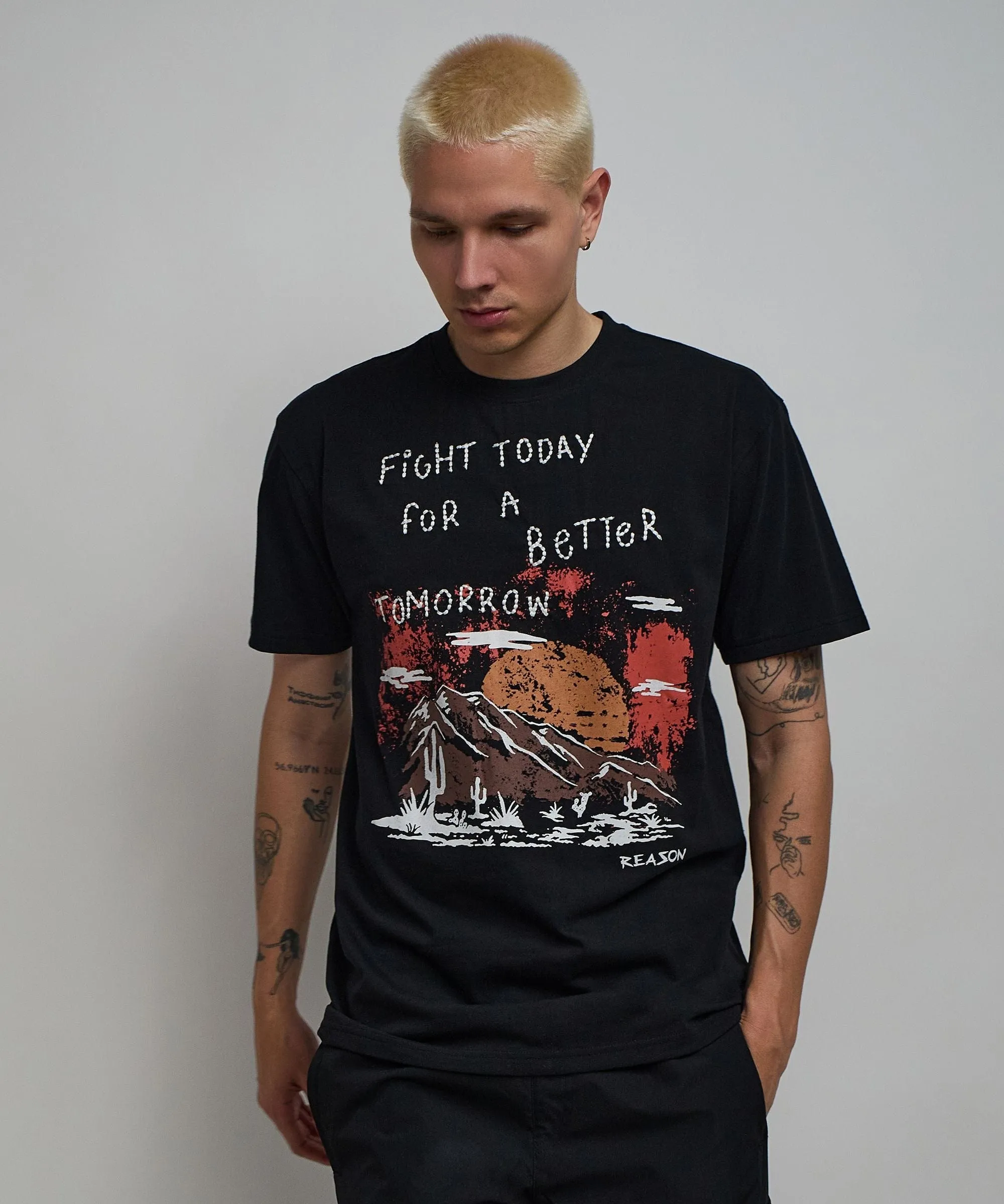 Better Tomorrow Embroidered Short Sleeve Tee - Black