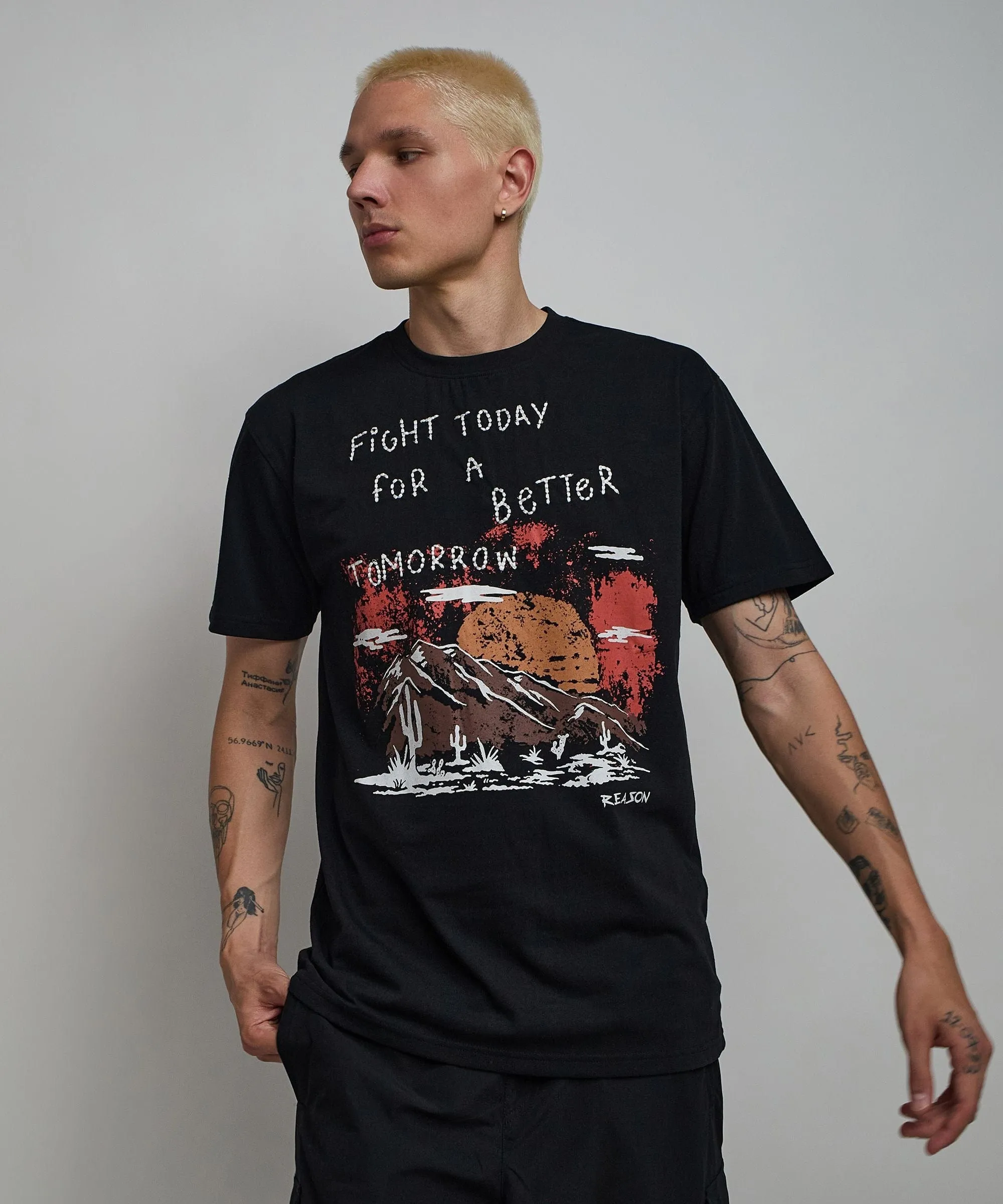 Better Tomorrow Embroidered Short Sleeve Tee - Black