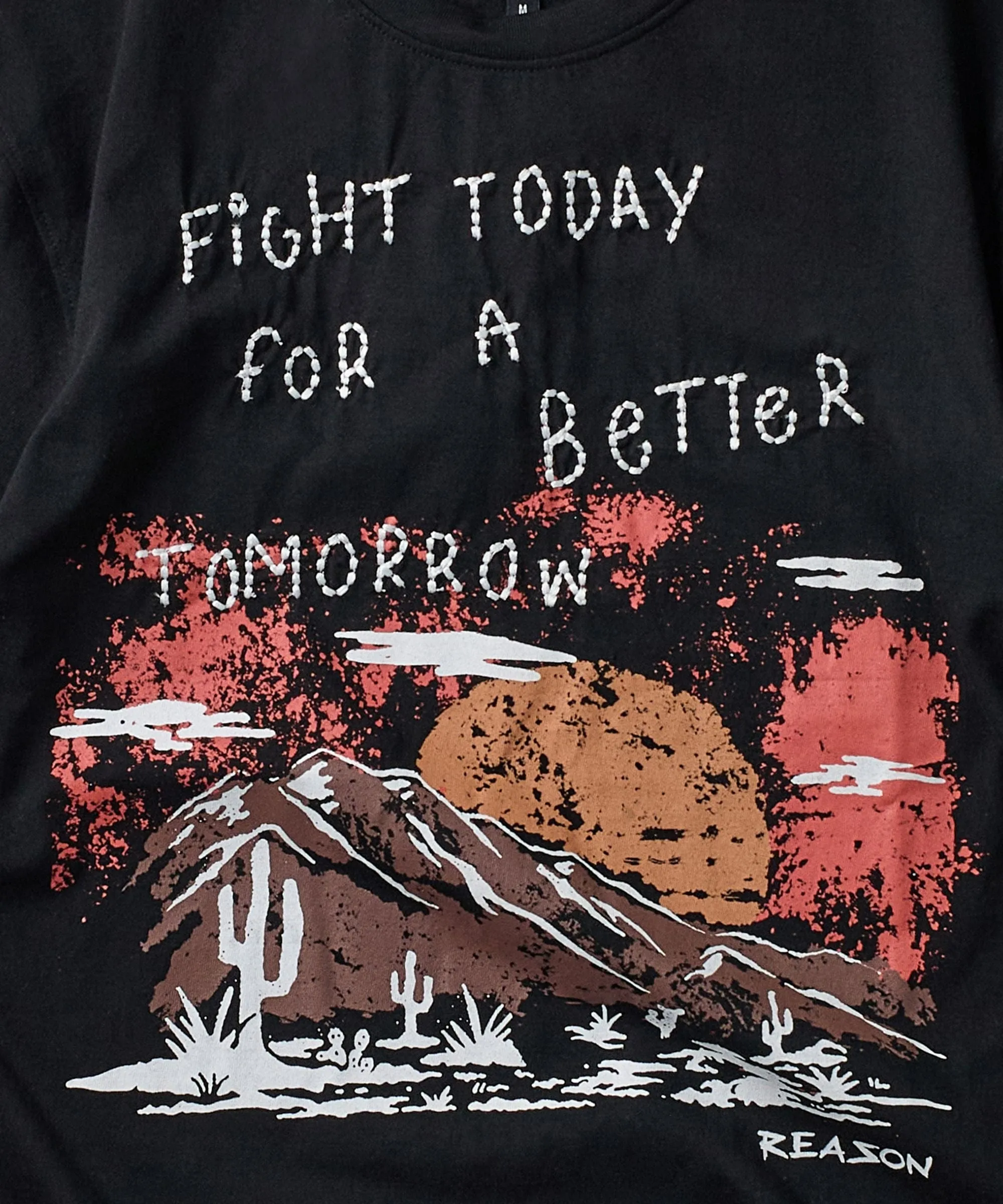 Better Tomorrow Embroidered Short Sleeve Tee - Black