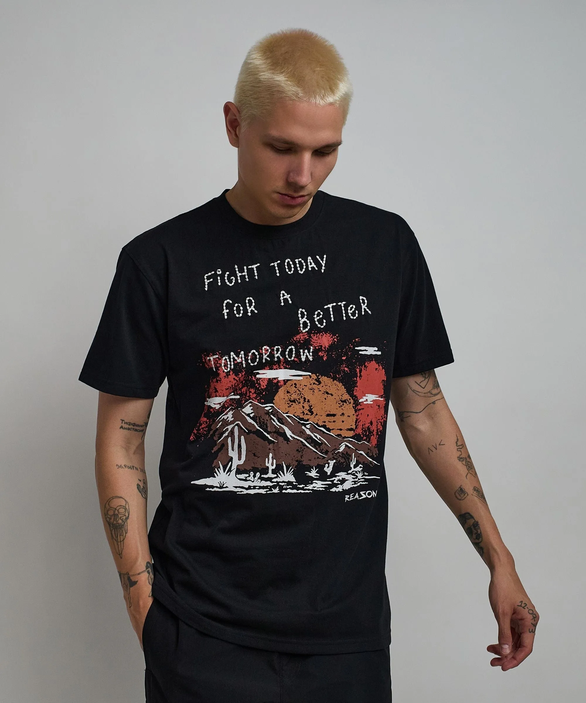 Better Tomorrow Embroidered Short Sleeve Tee - Black