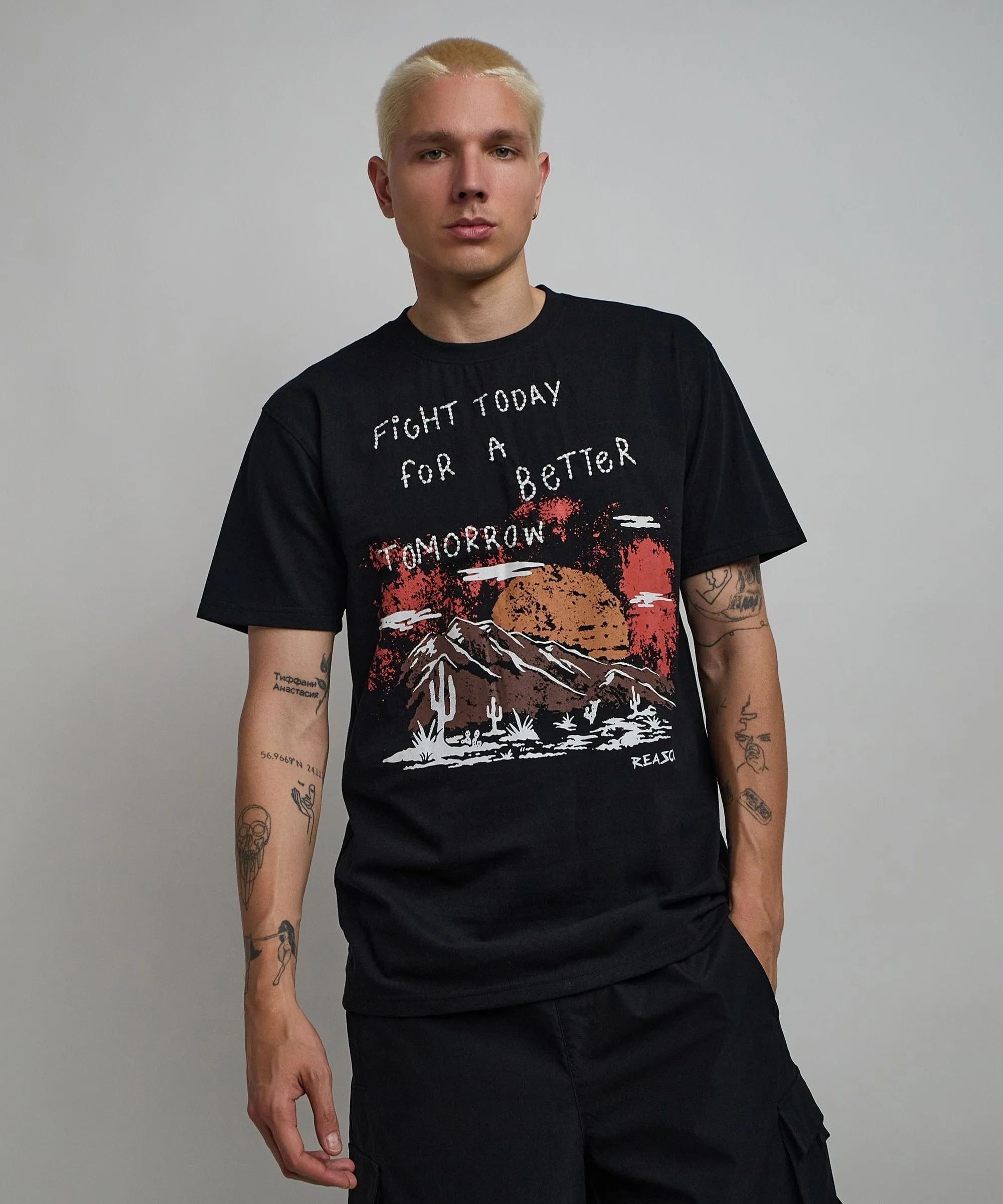 Better Tomorrow Embroidered Short Sleeve Tee - Black
