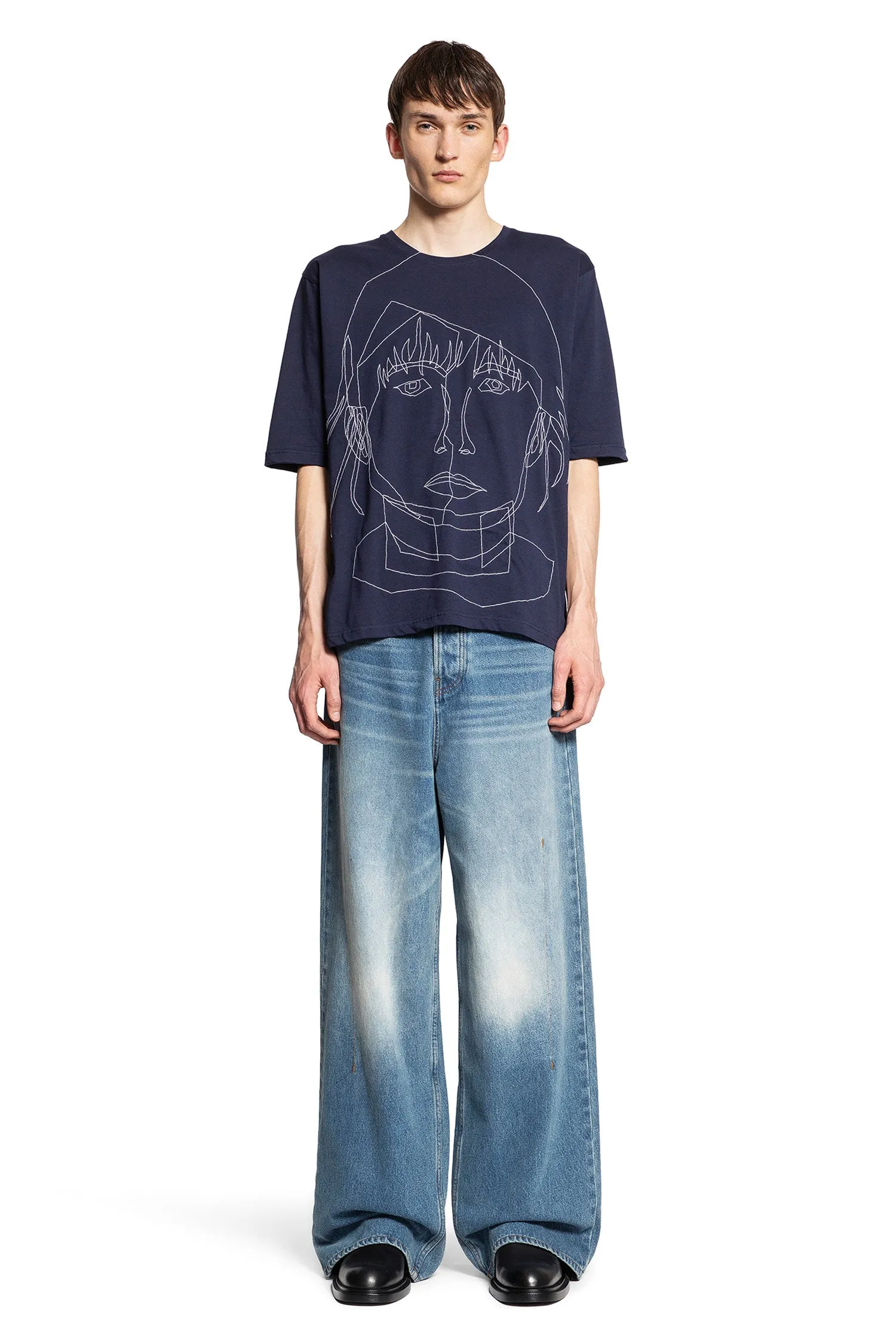 BLESS MAN BLUE T-SHIRTS & TANK TOPS