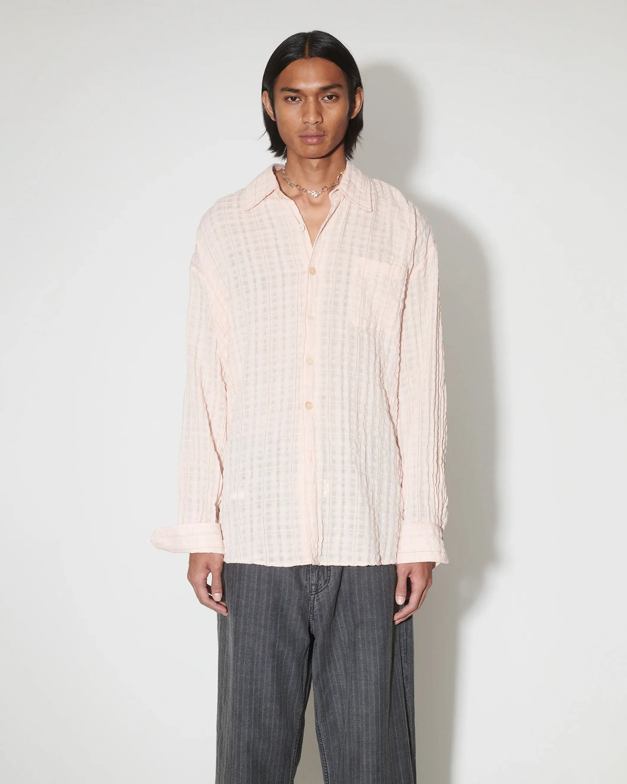 Borrowed Shirt - Seersucker