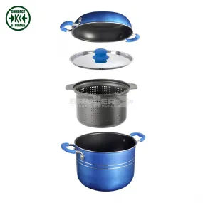 BRUNNER POPOTE SKIPPER 4 1 Ø 22cm SET PENTOLE SALVASPAZIO