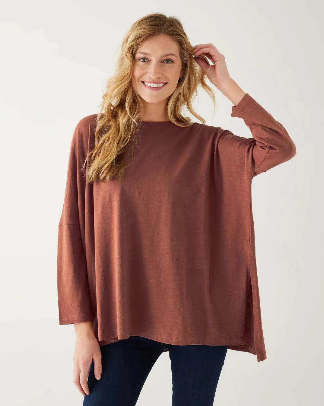 Catalina Slub Tee in Autumn Leaf