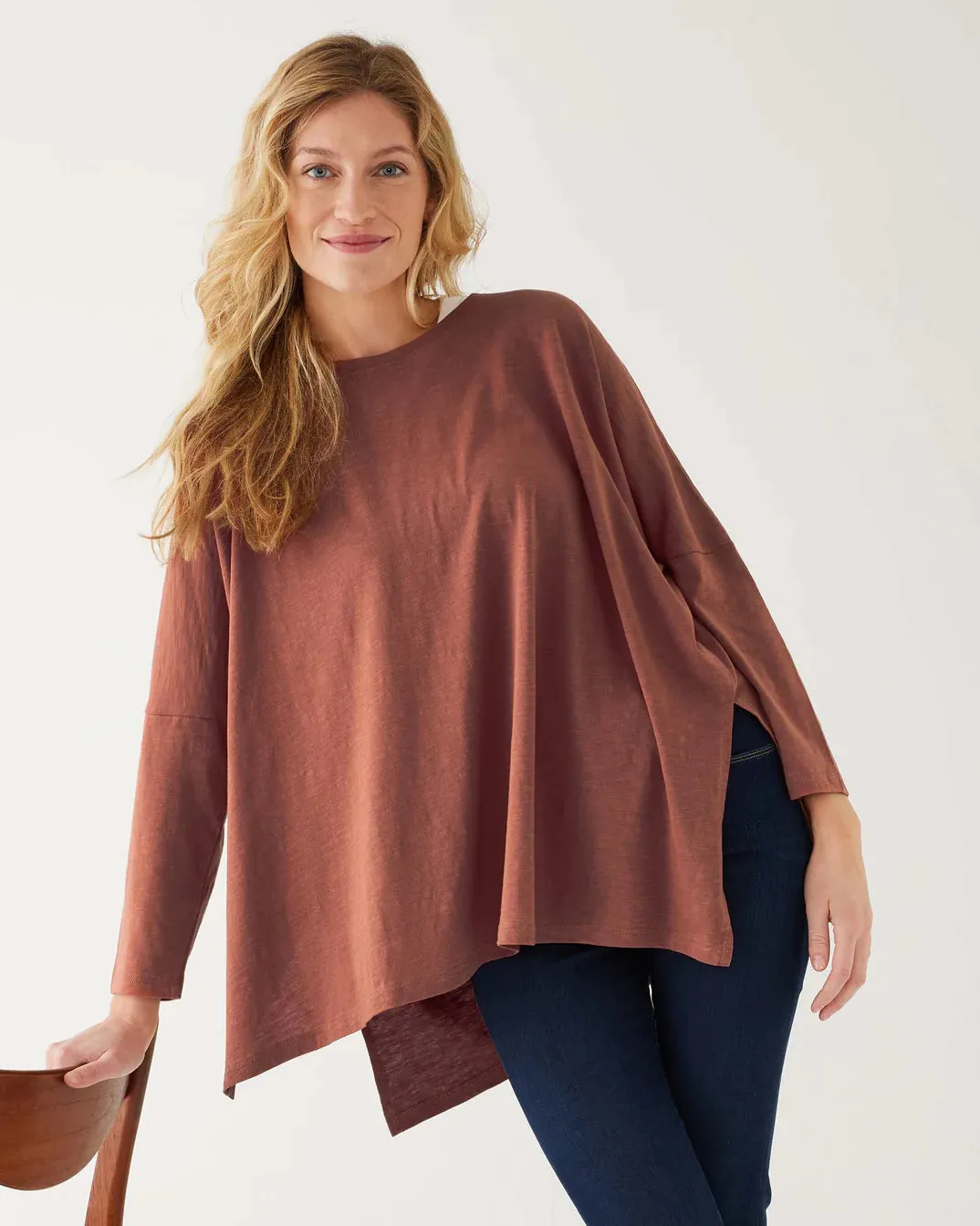Catalina Slub Tee in Autumn Leaf