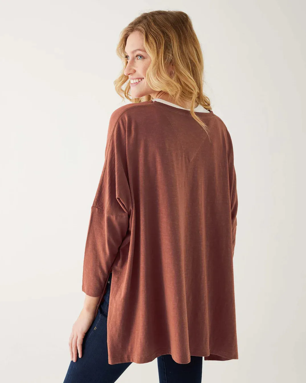 Catalina Slub Tee in Autumn Leaf
