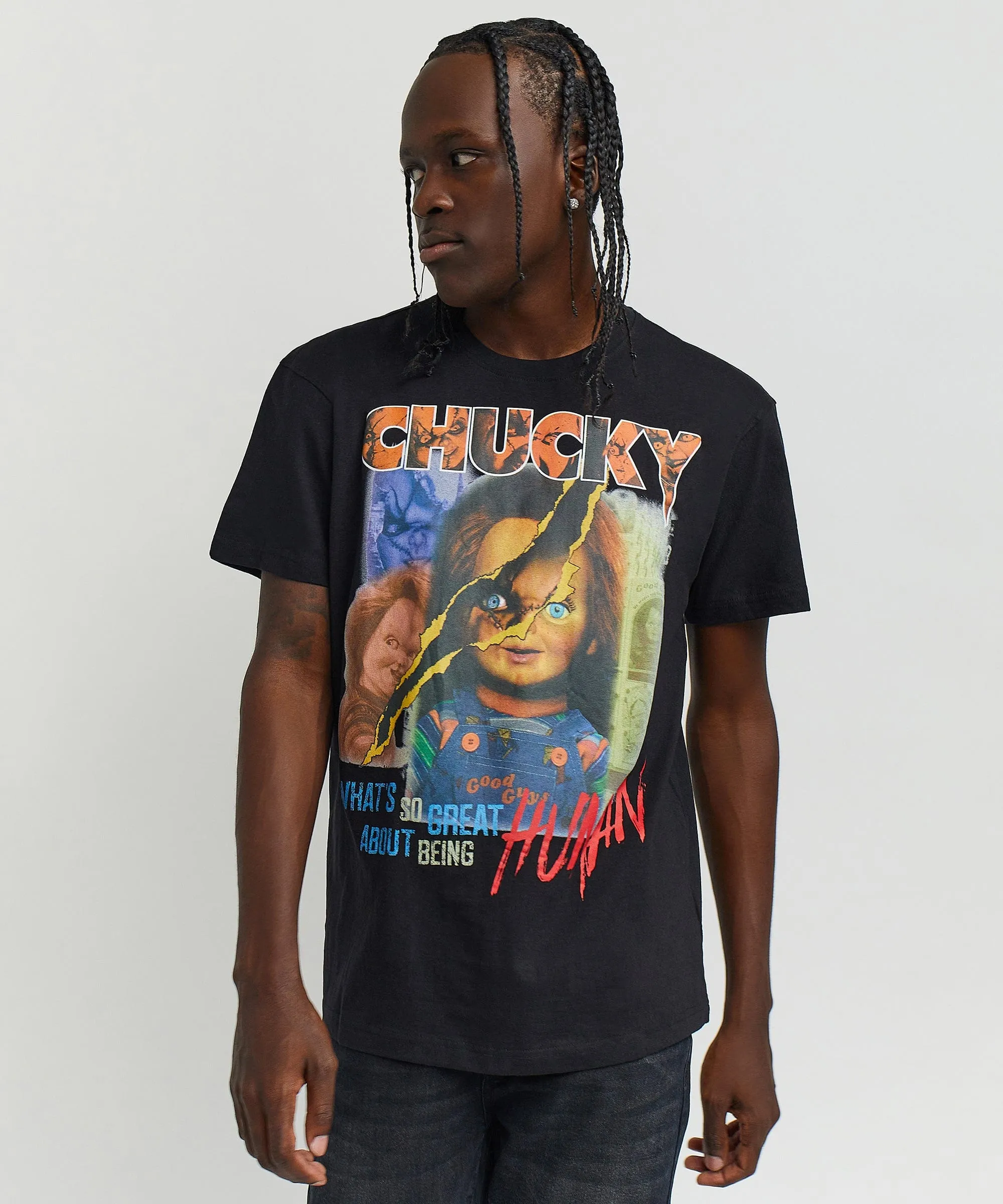 Chucky Human Short Sleeve Tee - Black