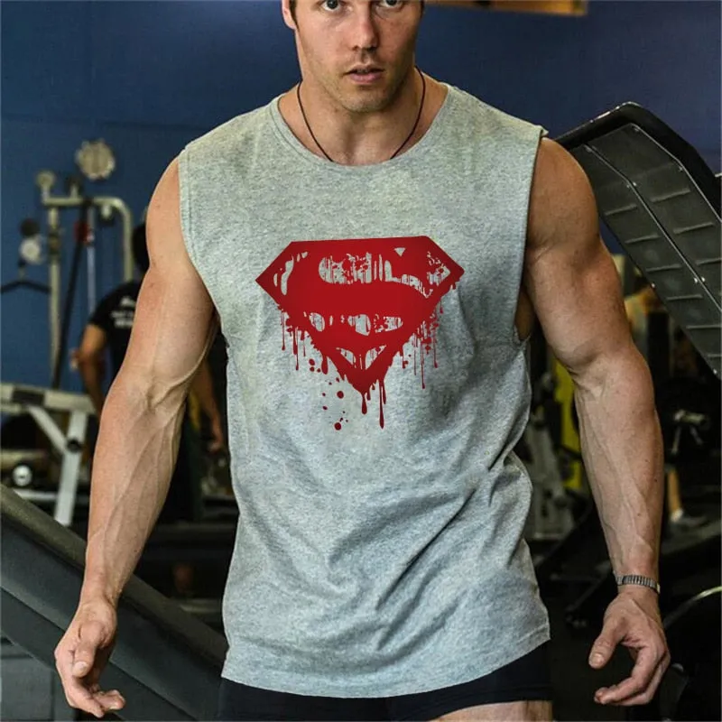 Clothing men's Gym Tank Tops Summer Cotton Slim Fit shirts Bodybuilding Sleeveless Undershirt Fitness tops tees