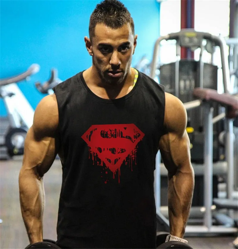 Clothing men's Gym Tank Tops Summer Cotton Slim Fit shirts Bodybuilding Sleeveless Undershirt Fitness tops tees