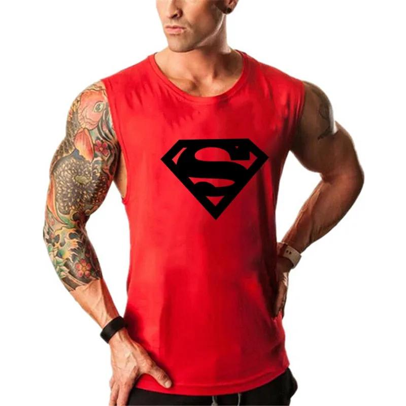 Clothing men's Gym Tank Tops Summer Cotton Slim Fit shirts Bodybuilding Sleeveless Undershirt Fitness tops tees
