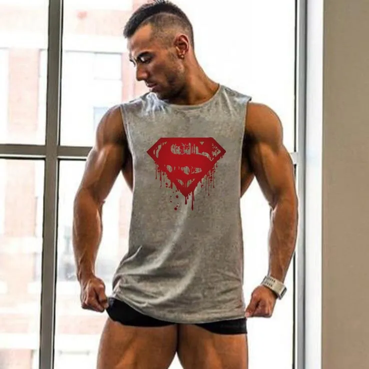 Clothing men's Gym Tank Tops Summer Cotton Slim Fit shirts Bodybuilding Sleeveless Undershirt Fitness tops tees