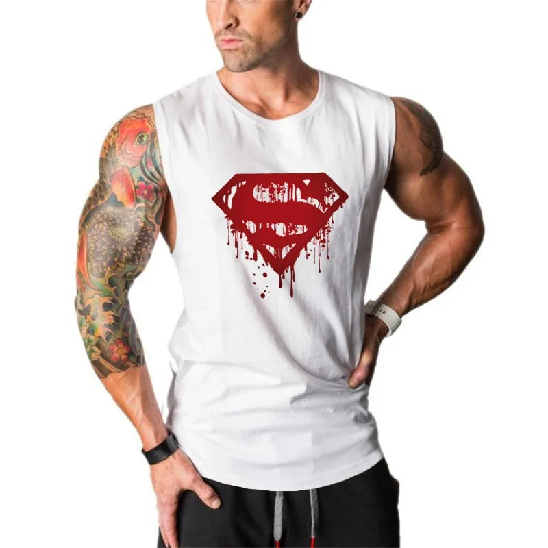Clothing men's Gym Tank Tops Summer Cotton Slim Fit shirts Bodybuilding Sleeveless Undershirt Fitness tops tees