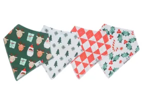 Copper Pearl- Prancer Bandana Bib Set (4 pack)