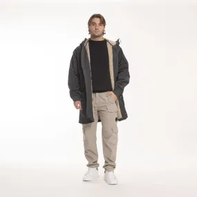 C.P. COMPANY OUTWEAR LONG JACKET NYLON BLACK