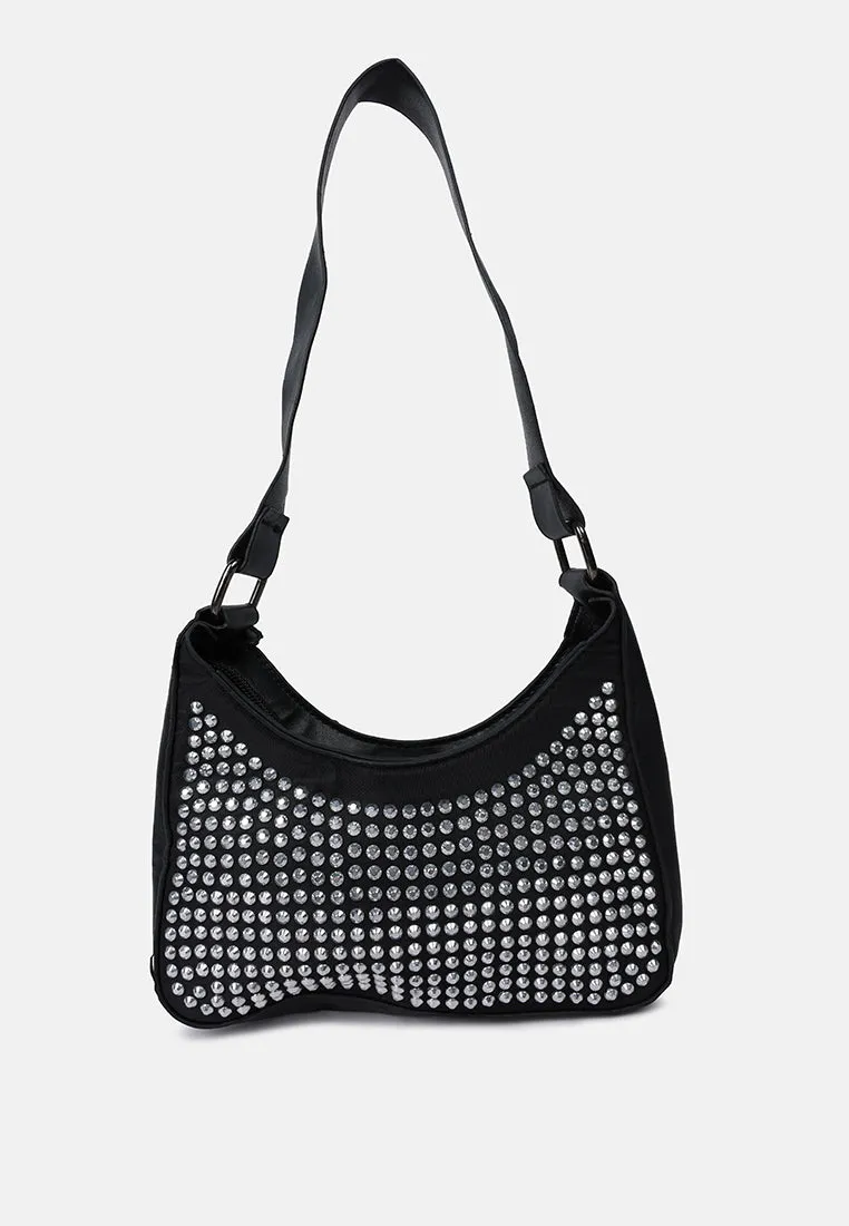 Diamante Baguette Bag