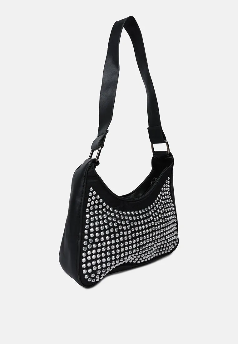 Diamante Baguette Bag
