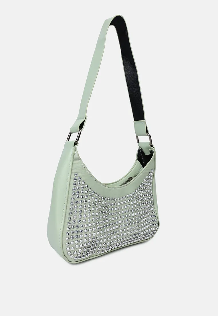 Diamante Baguette Bag