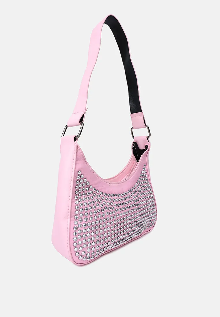 Diamante Baguette Bag
