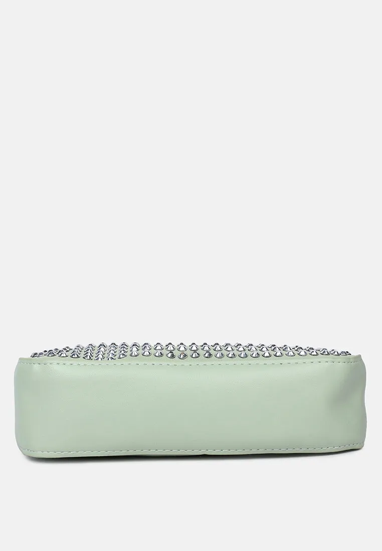 Diamante Baguette Bag