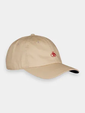 Embroidered twill cap
