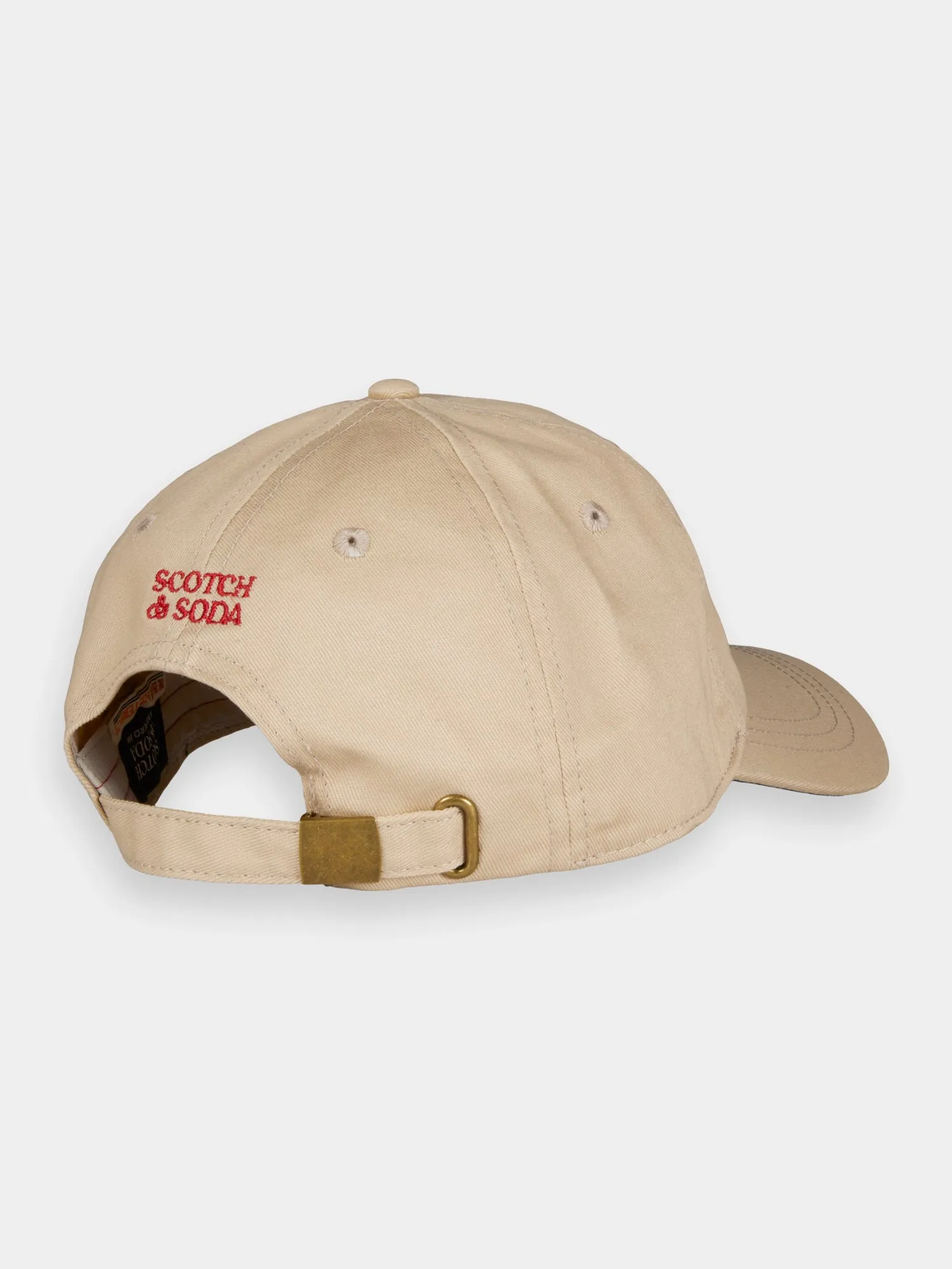 Embroidered twill cap